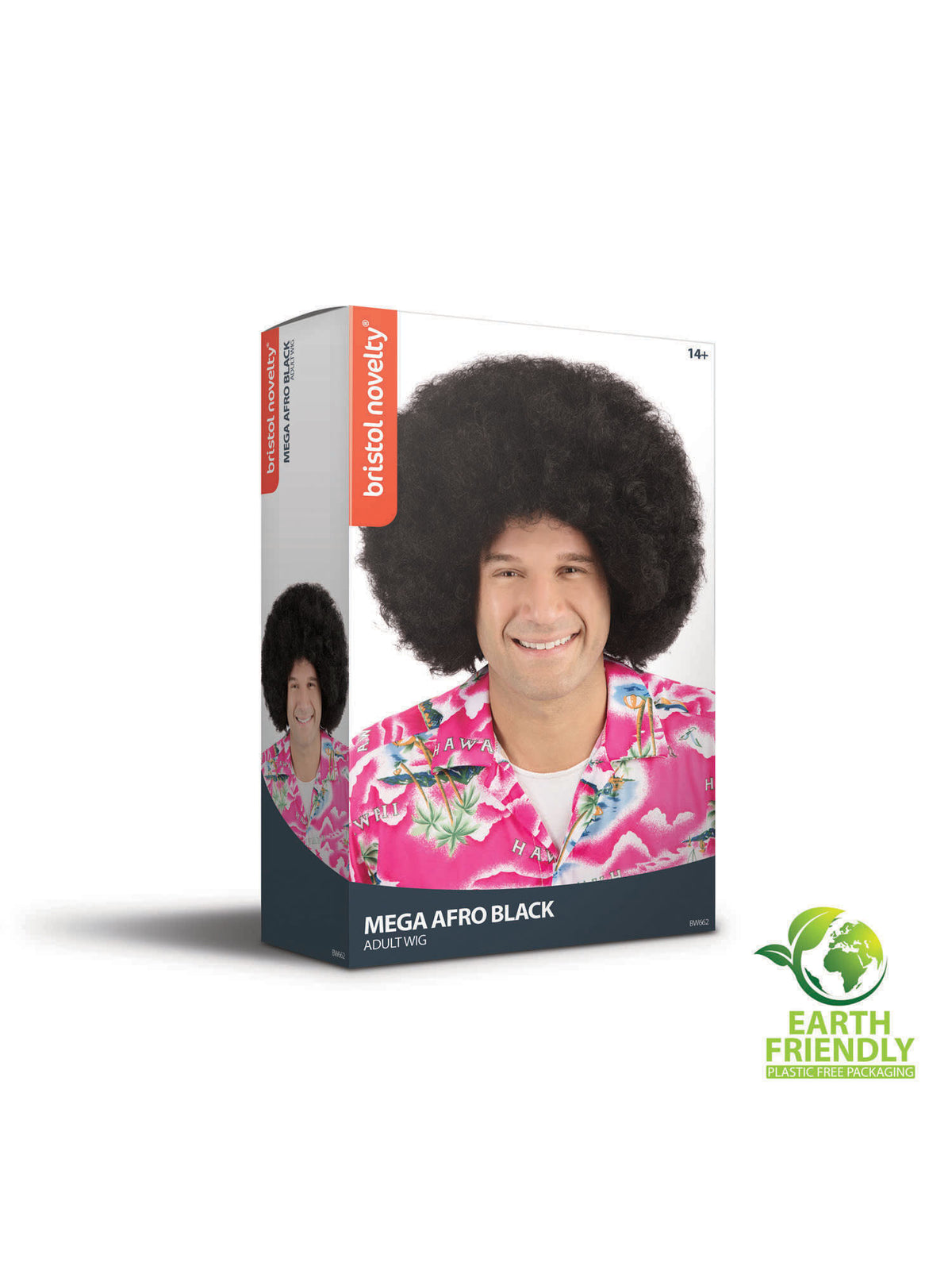 Rubies Afro Wig Mega Black Perücke