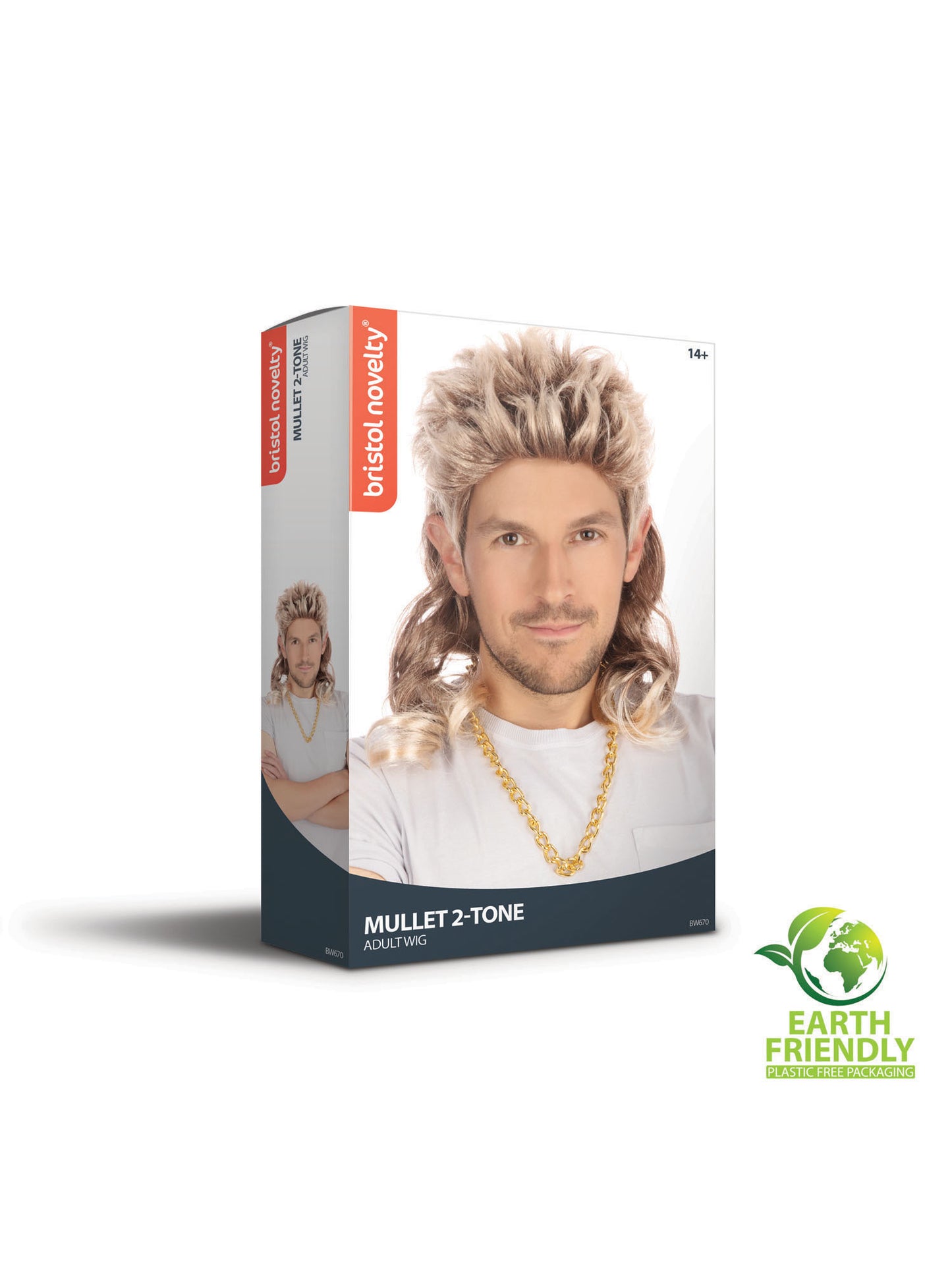 Rubies Mullet Perücke 2 Tone Budget für Erwachsene – Detailansicht