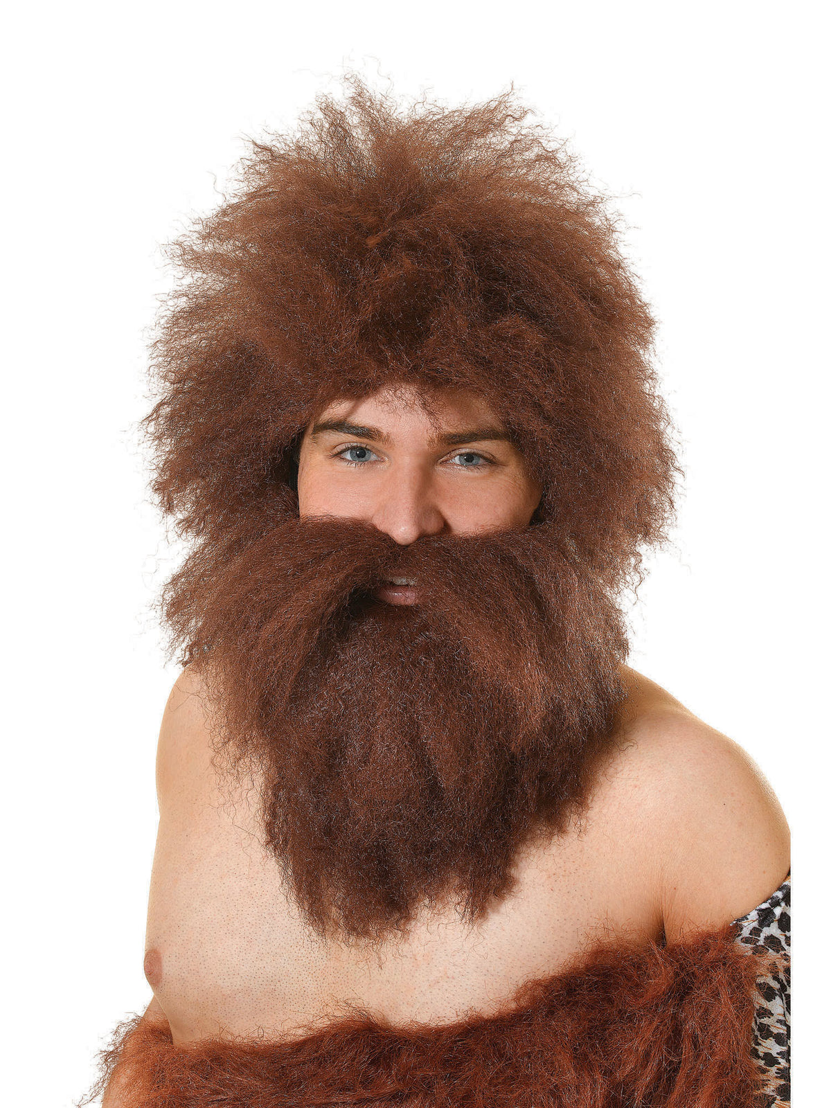 Rubies Caveman Perücke mit Bart Set B25 für Erwachsene