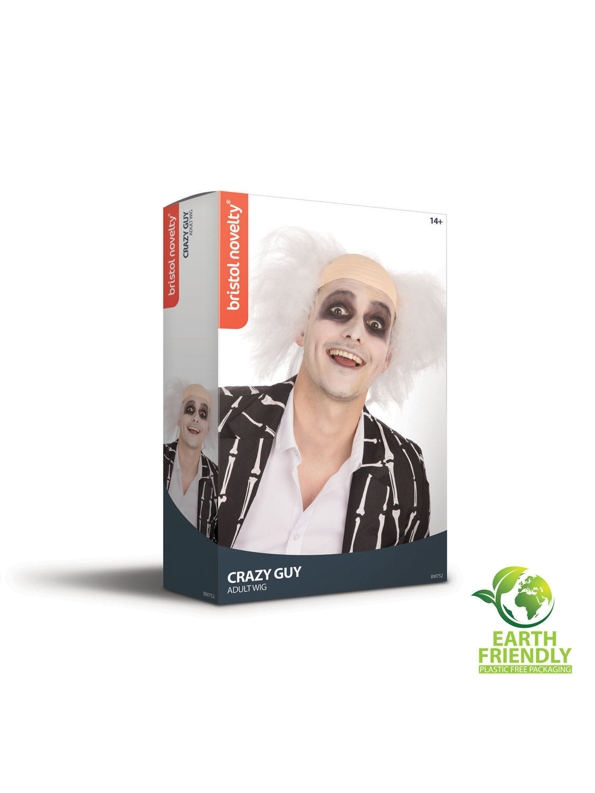 Rubies Crazy Guy Wig lesh coloured forehead (Boxed) Perücke