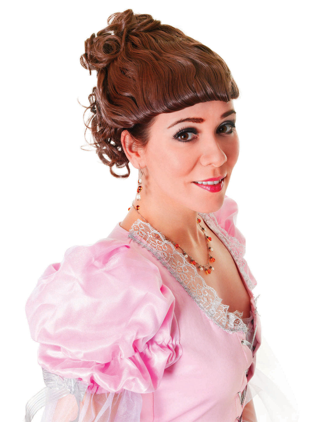Rubies Victorian Lady Perücke Braun für Erwachsene