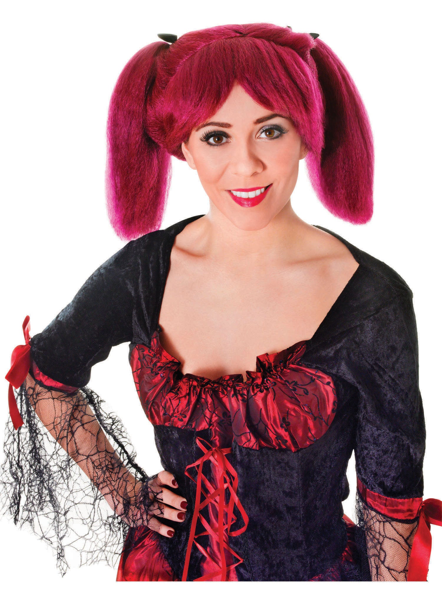 Rubies Burgundy Steampunk Perücke für Erwachsene