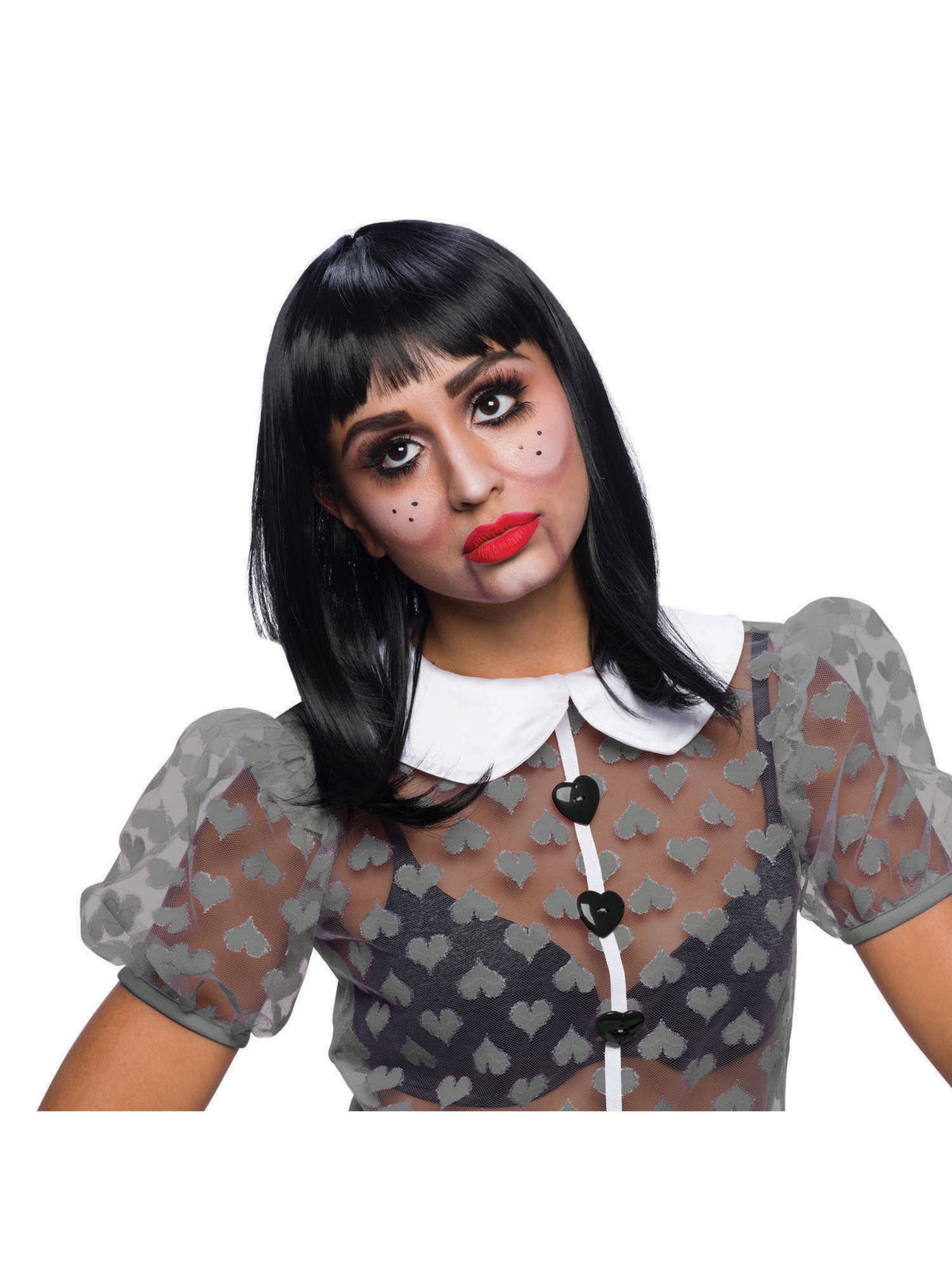 Rubies Chic Black Wig Perücke