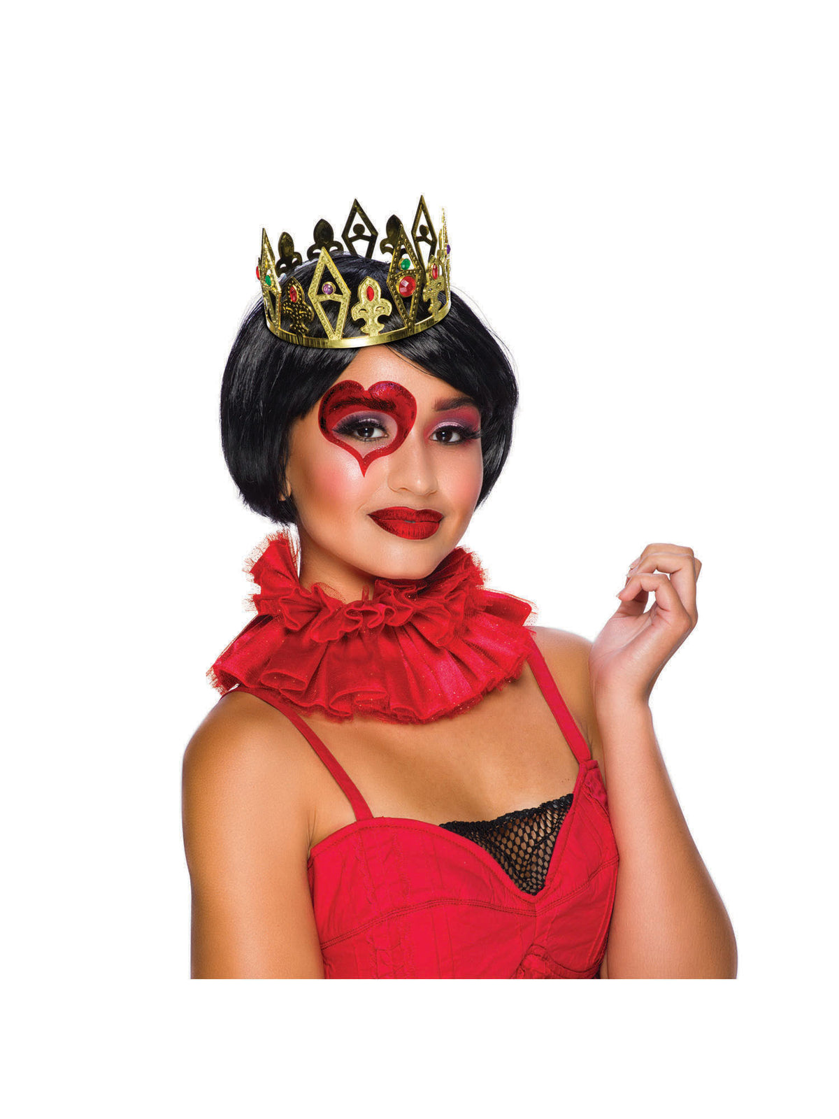Rubies Seduction Black schwarze Perücke für Erwachsene – Detailansicht