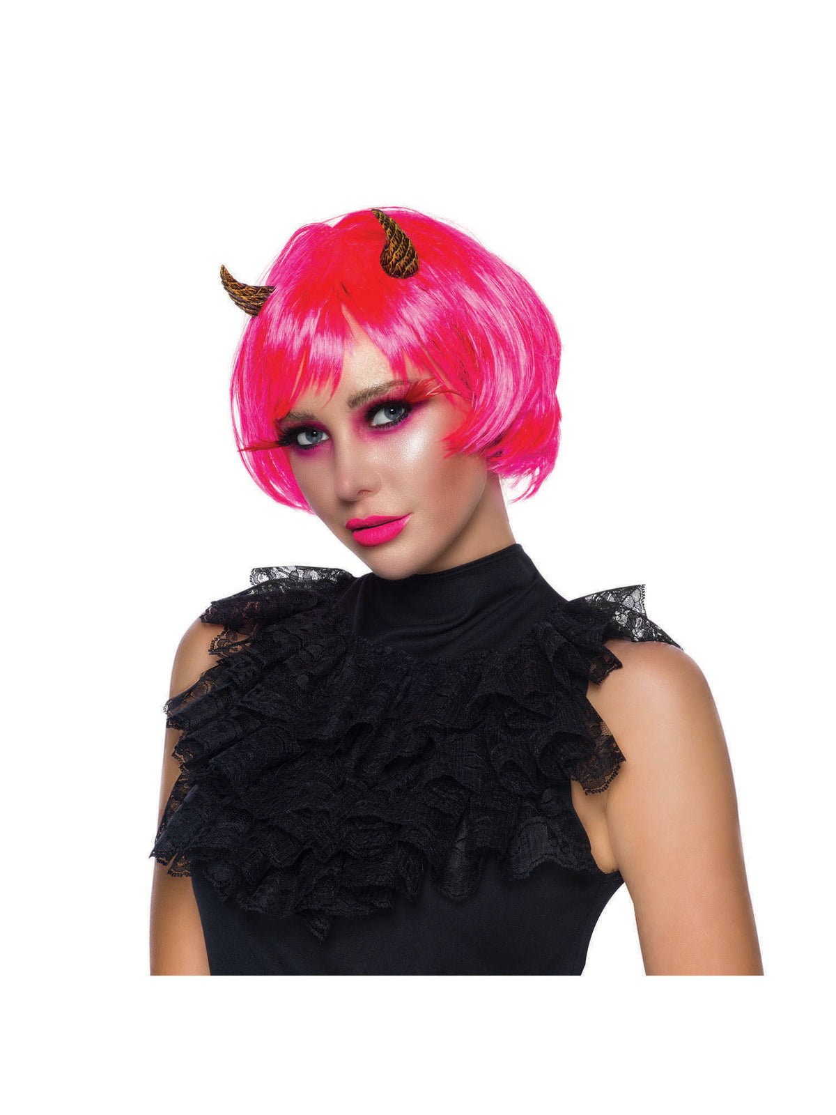 Rubies Seduction Neon Pink Perücke für Erwachsene – Produktansicht