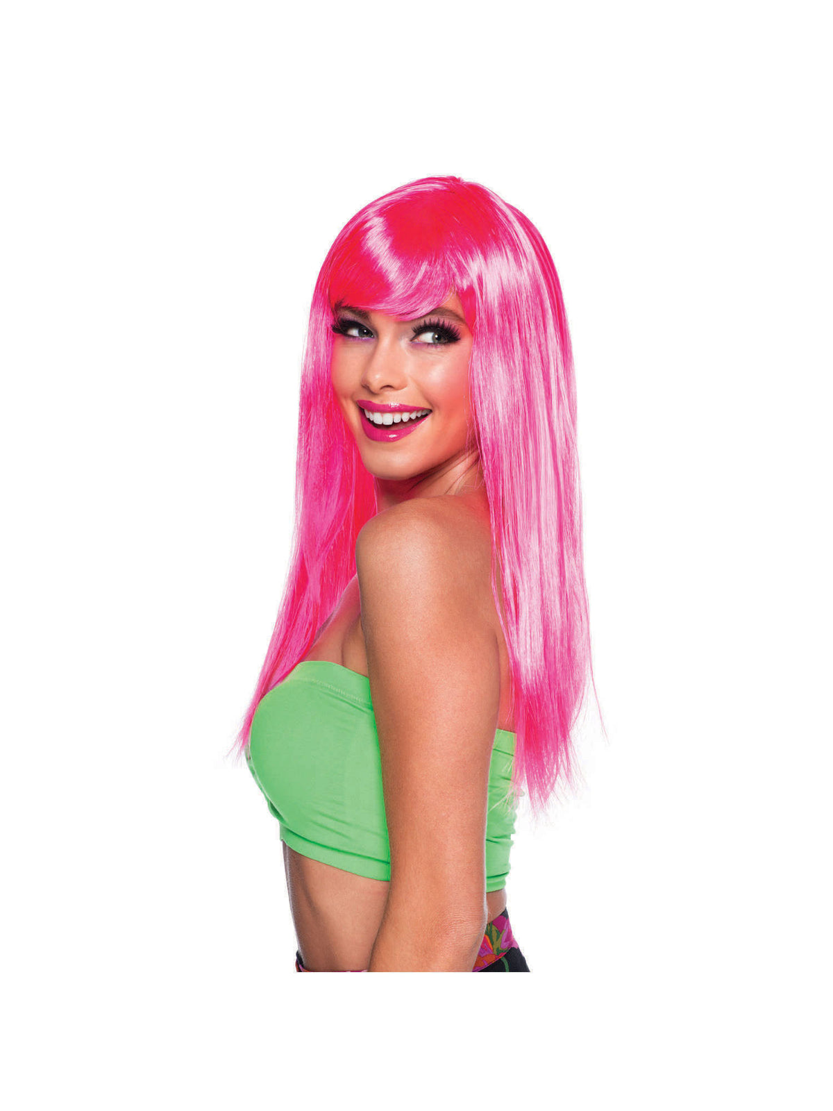Rubies Passion Neon Pink Perücke