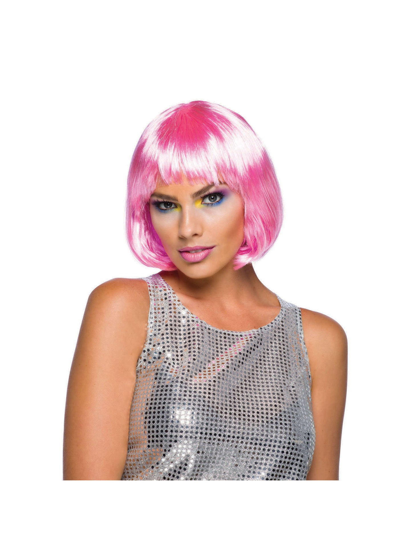 Rubies Elegance Perücke Pale Pink für Erwachsene – Seitenansicht