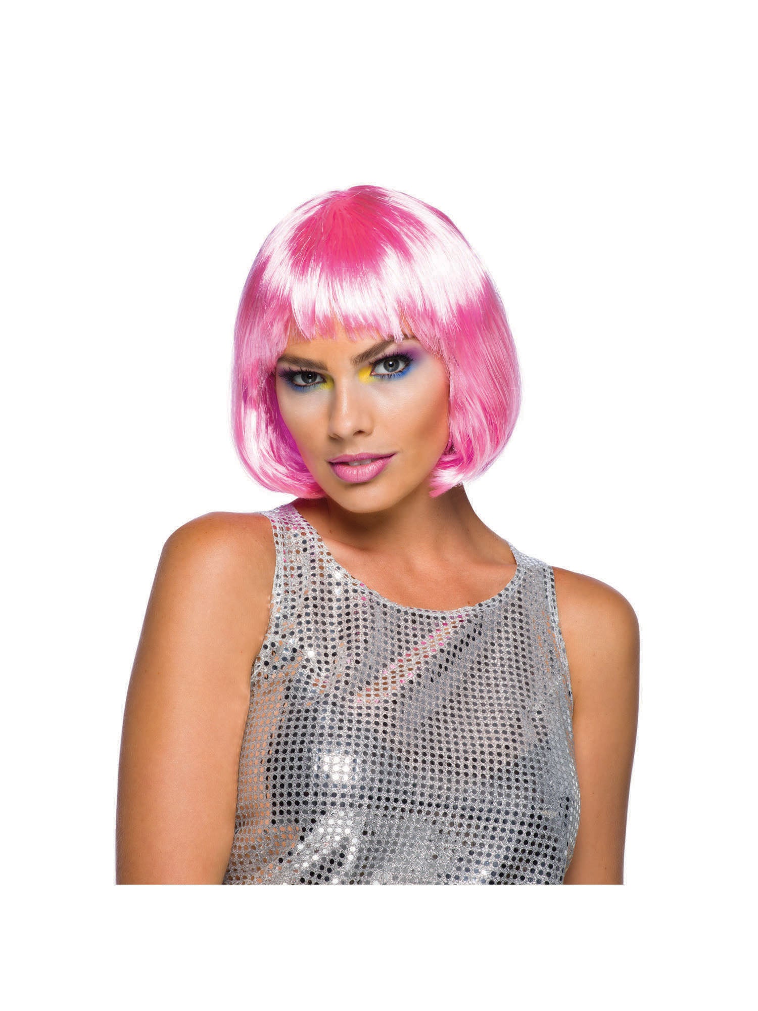 Rubies Elegance Perücke Pale Pink für Erwachsene – Seitenansicht