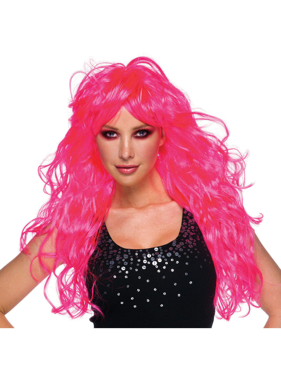 Rubies Vixen Neon Pink Perücke für Erwachsene – Produktansicht