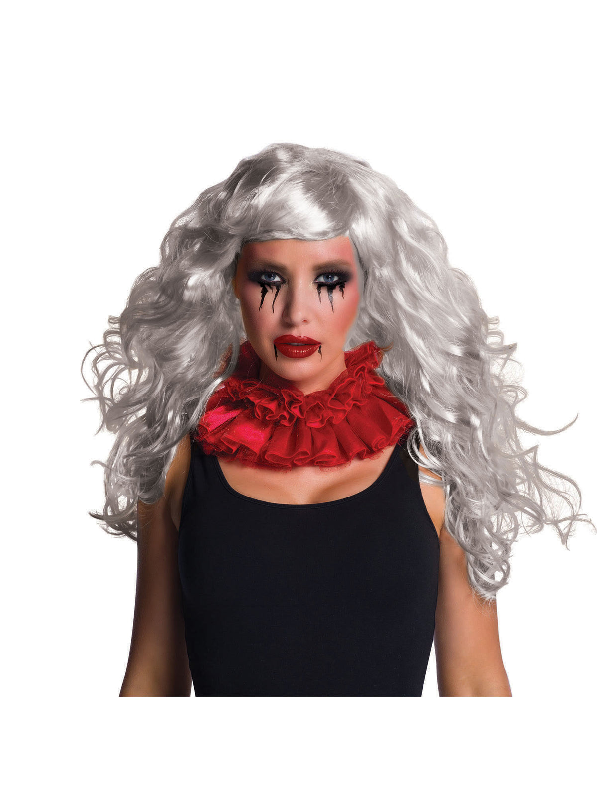 Rubies Temptress Gothic Perücke Silver Grey für Erwachsene