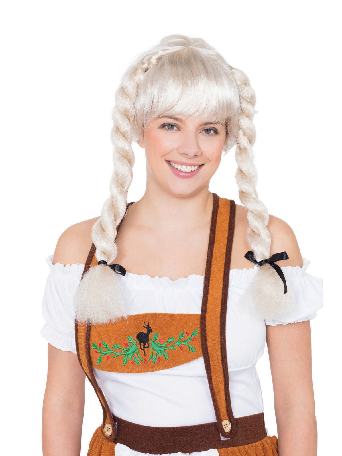 Rubies Fräulein Pigtail Perücke blond für Erwachsene