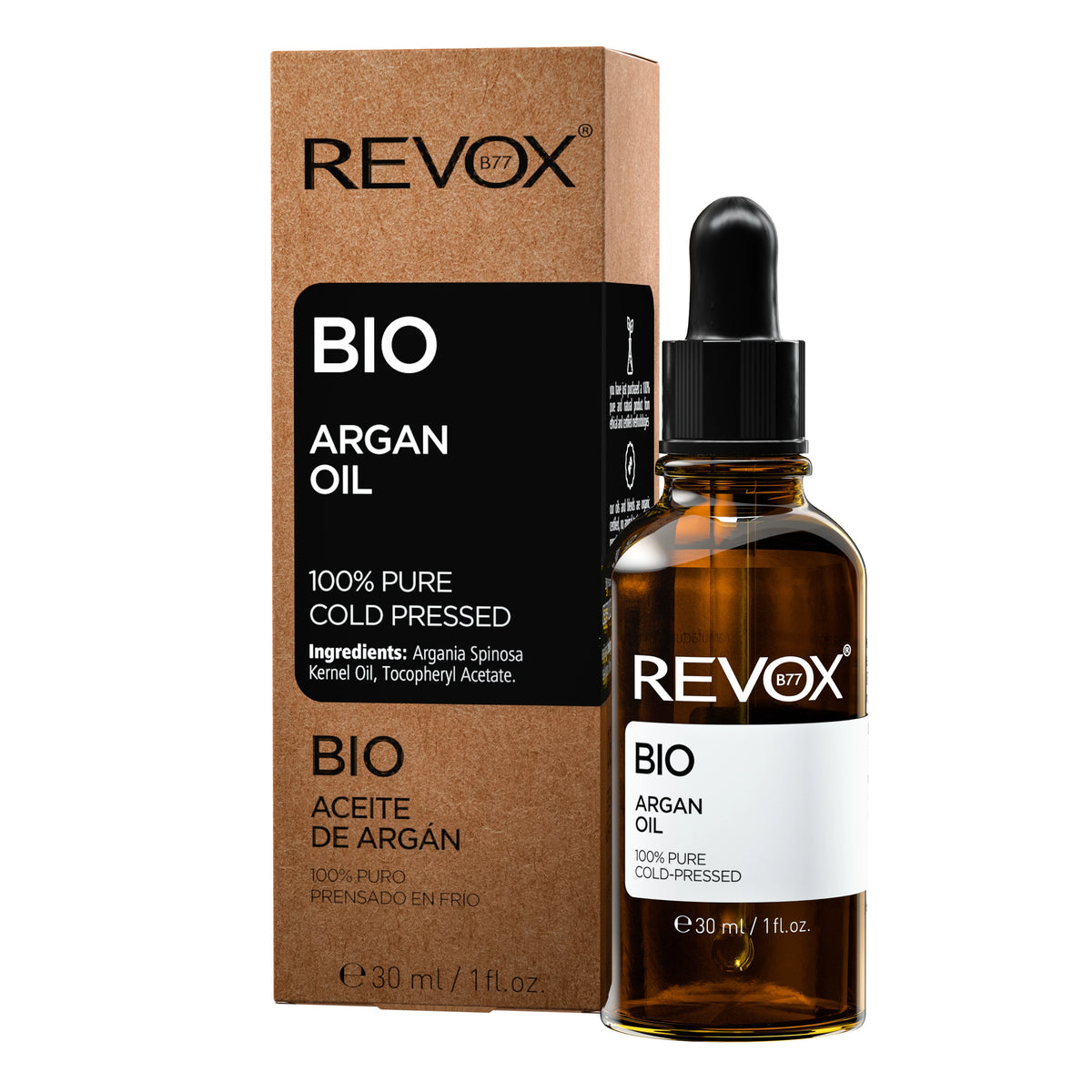 REVOX REVOX Bio Argan Oil 100 30 ml Pflegeöl für Haut und Haare Kosmetik