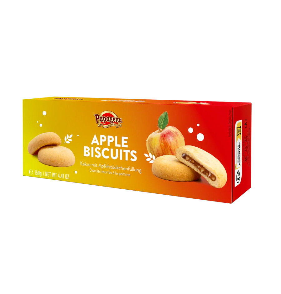 Papagena Biscuits mit Apfelfüllung 150 g – Produktansicht