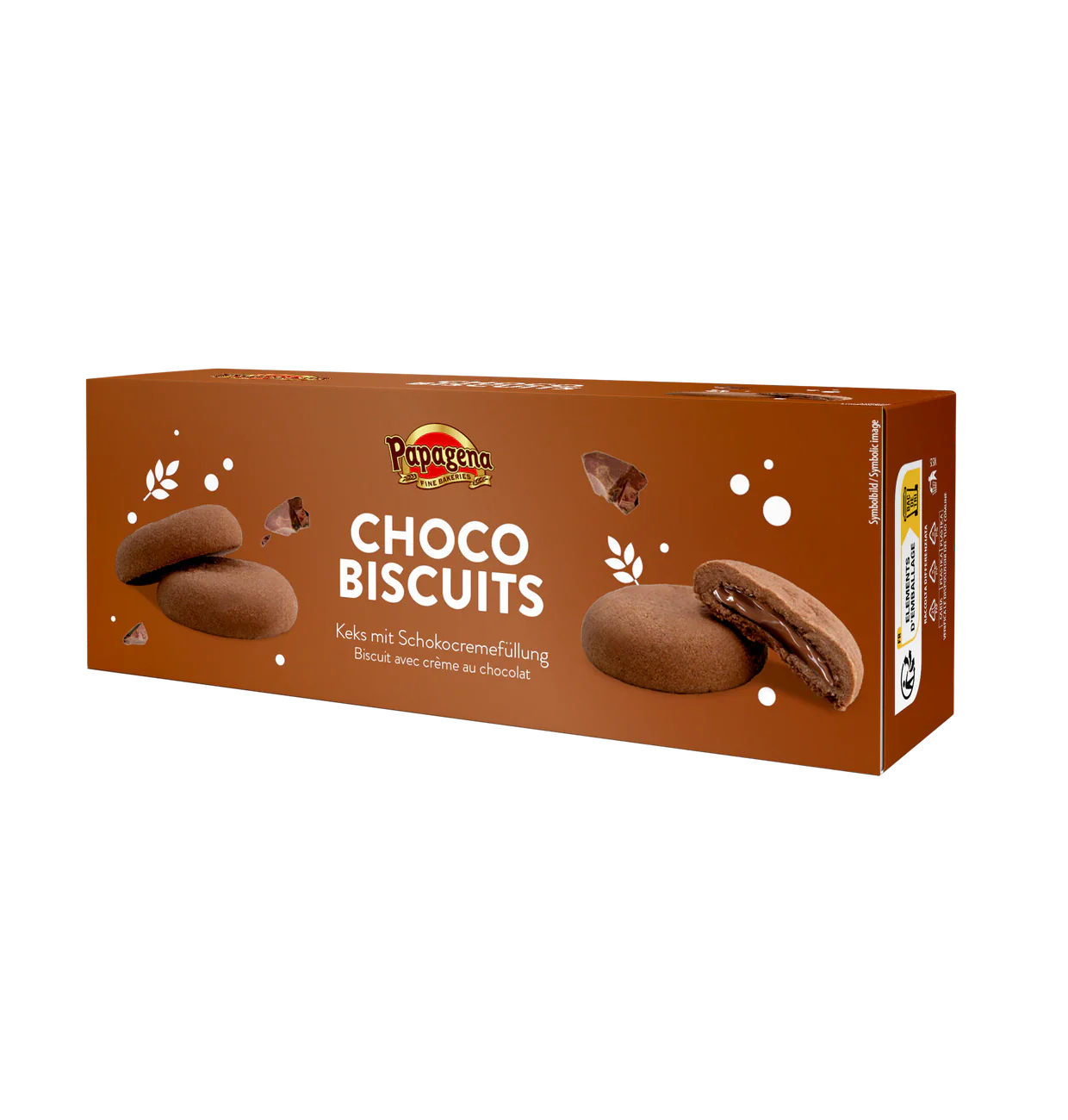 Papagena Biscuits mit Schokocremefüllung 150g – Produktansicht