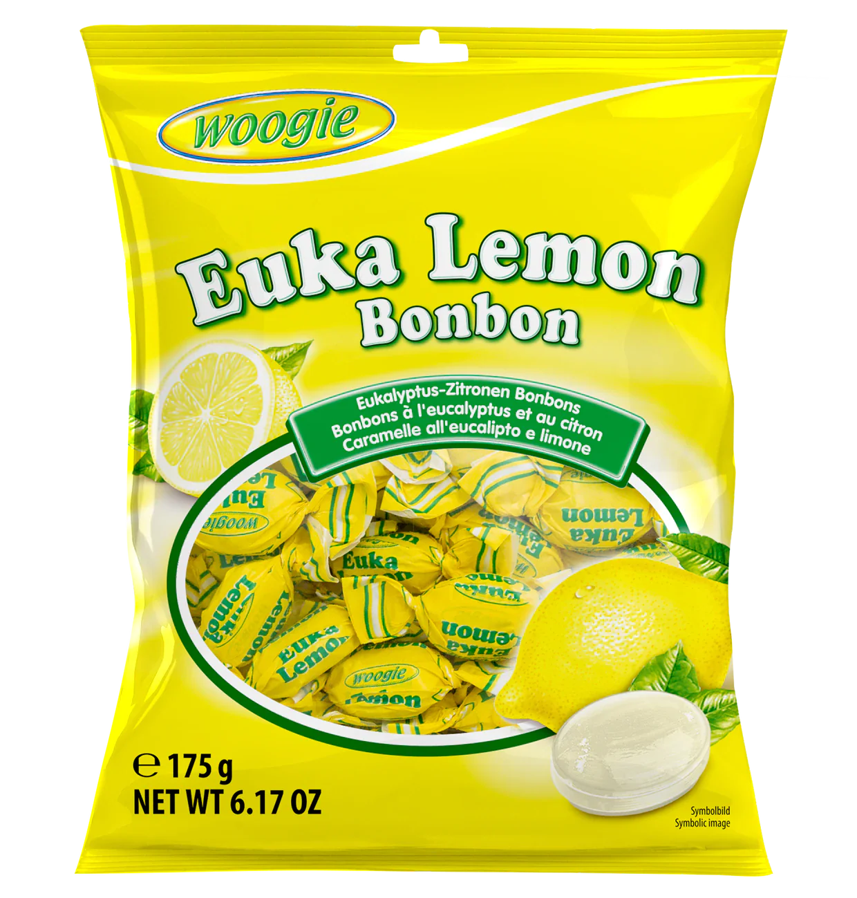 Woogie Bonbons Euka Lemon 175g – Produktansicht