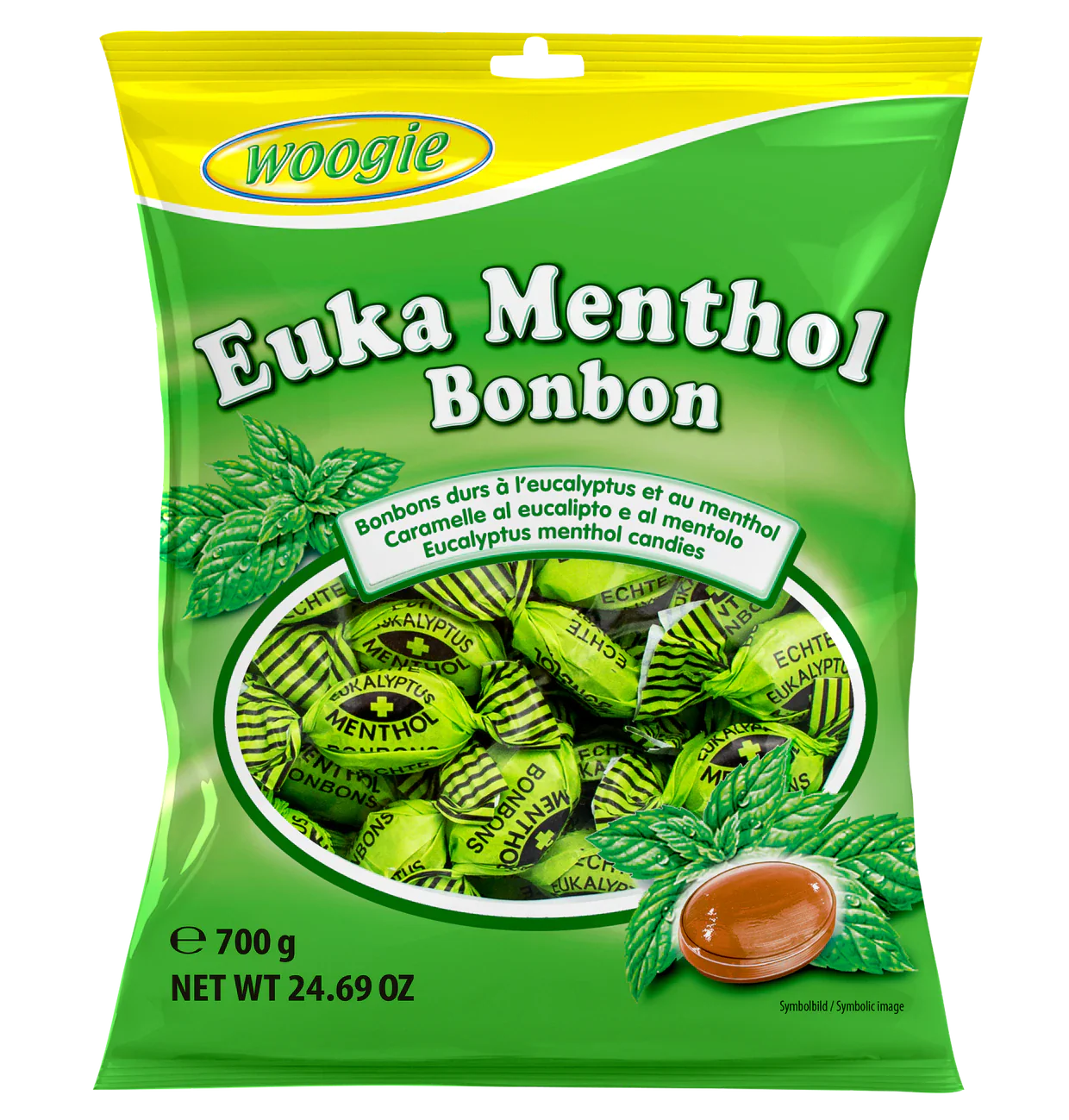 Bonbons Euka Menthol 700g Der Bonbon-Klassiker - Euka Menthol von Woogie.