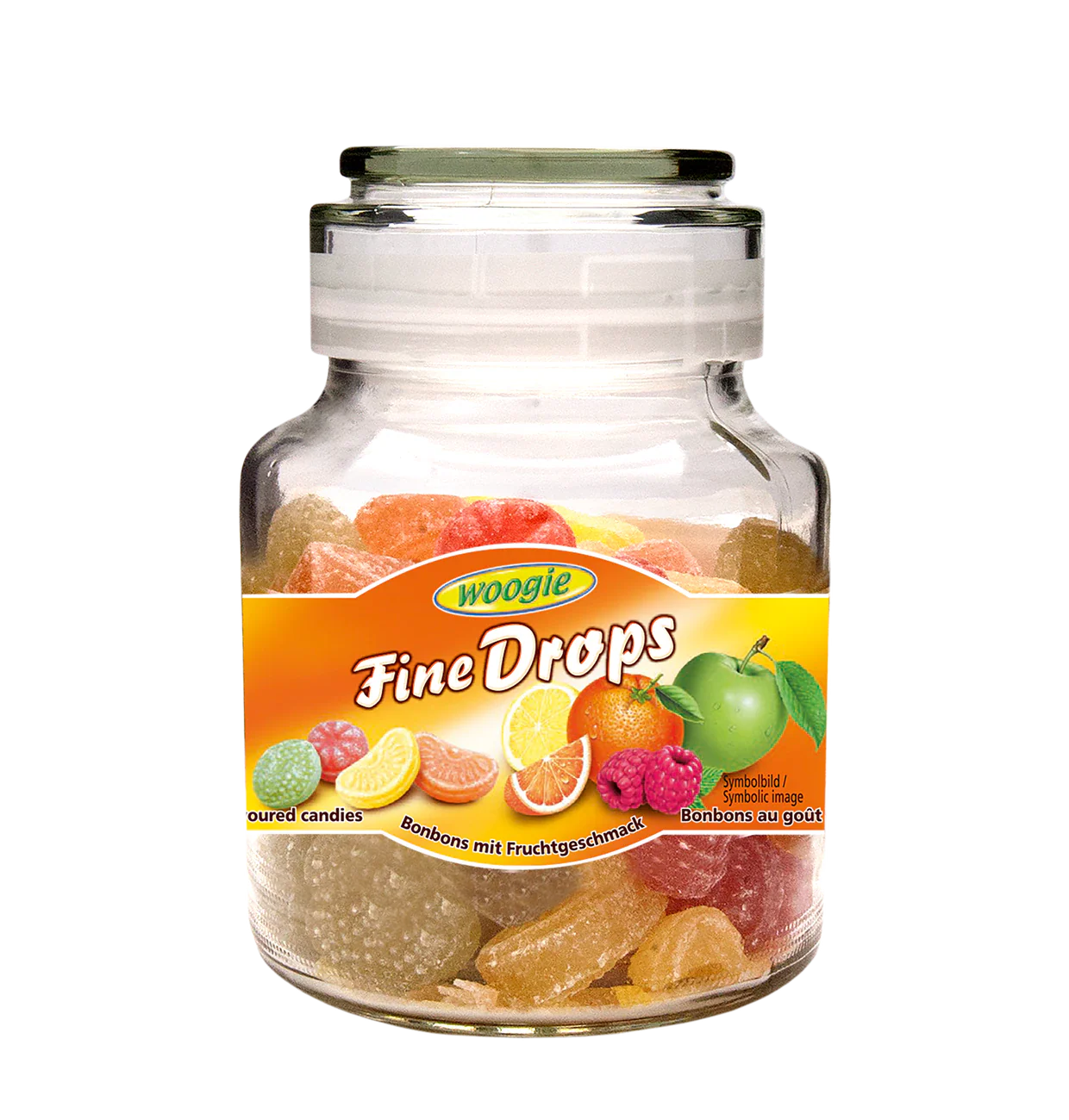 Woogie Bonbons mit Früchtemixgeschmack 300g im wiederverwendbaren Glas