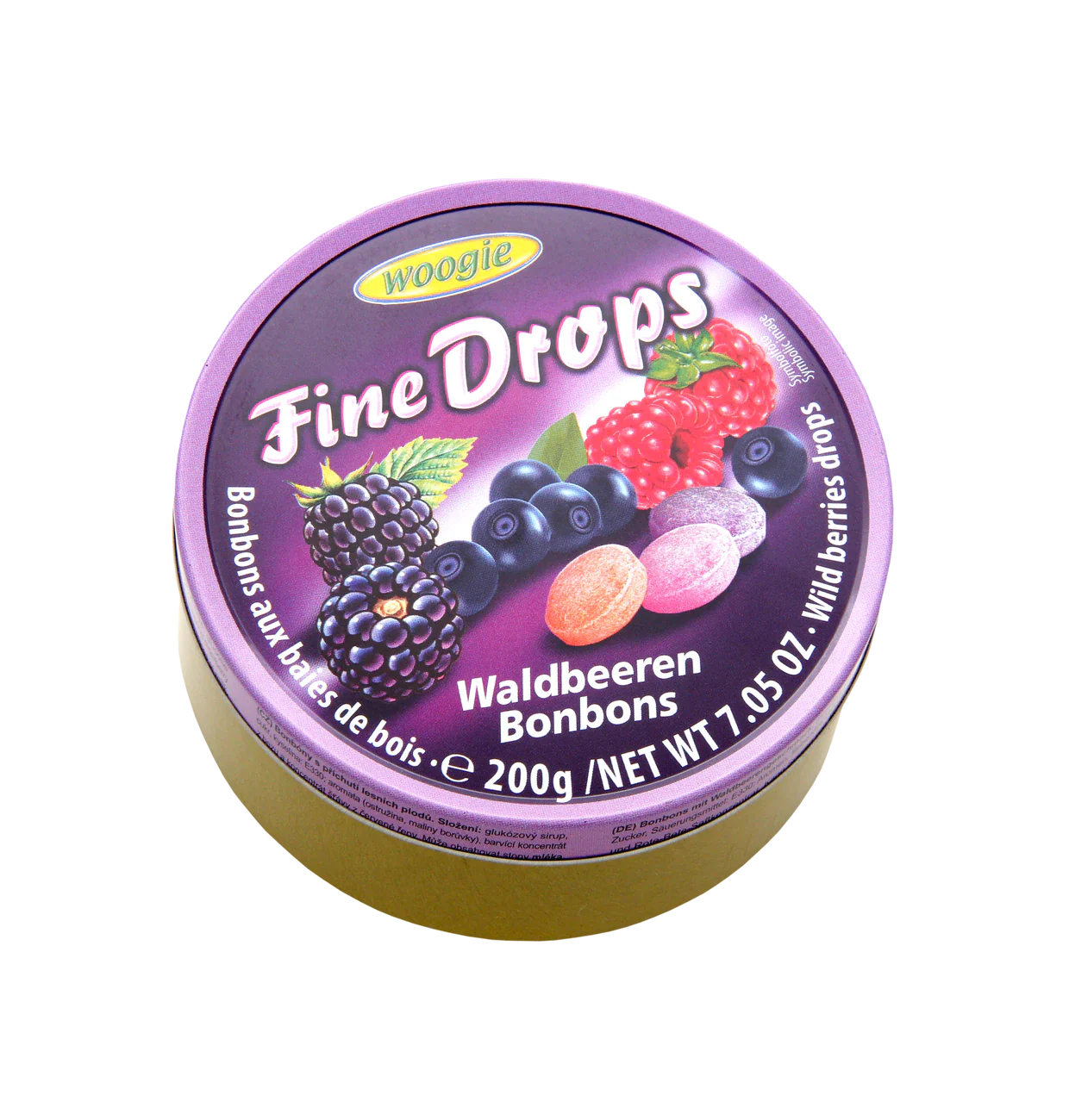 Woogie Bonbons mit Waldbeerengeschmack 200g – Produktansicht