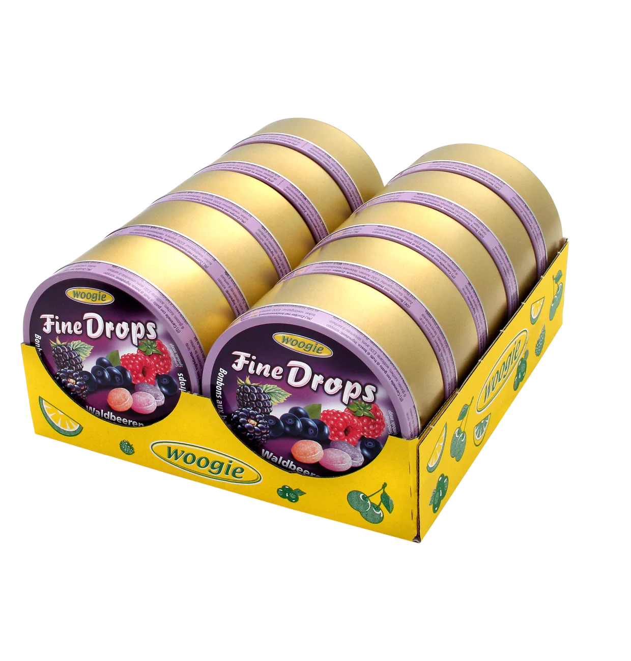 Woogie Bonbons mit Waldbeerengeschmack 200g – Detailansicht