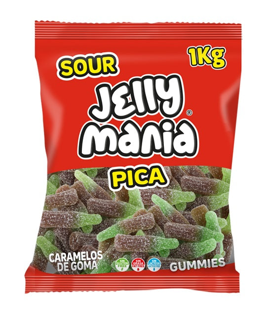 Jake Jelly Mania Sour Cola Bottles 100g – Detailansicht