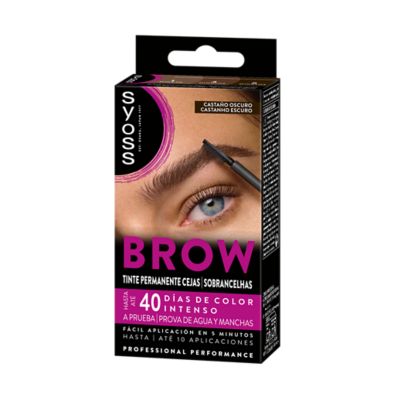 SYOSS SYOSS Brow Tint Permanente Cejas Dunkelbraun 1 Stück Augenbrauenfärbemittel Haarfarbe
