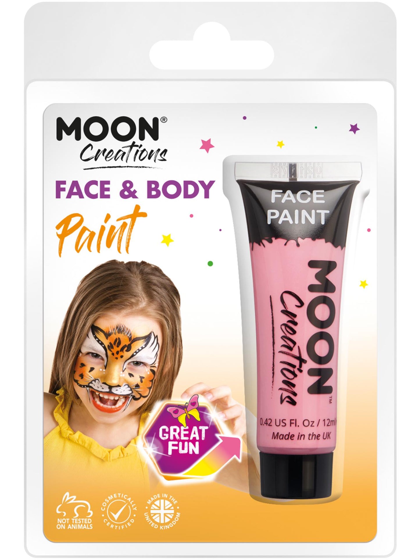 Smiffys Moon Creations Face & Body Paint Pink 12 ml
