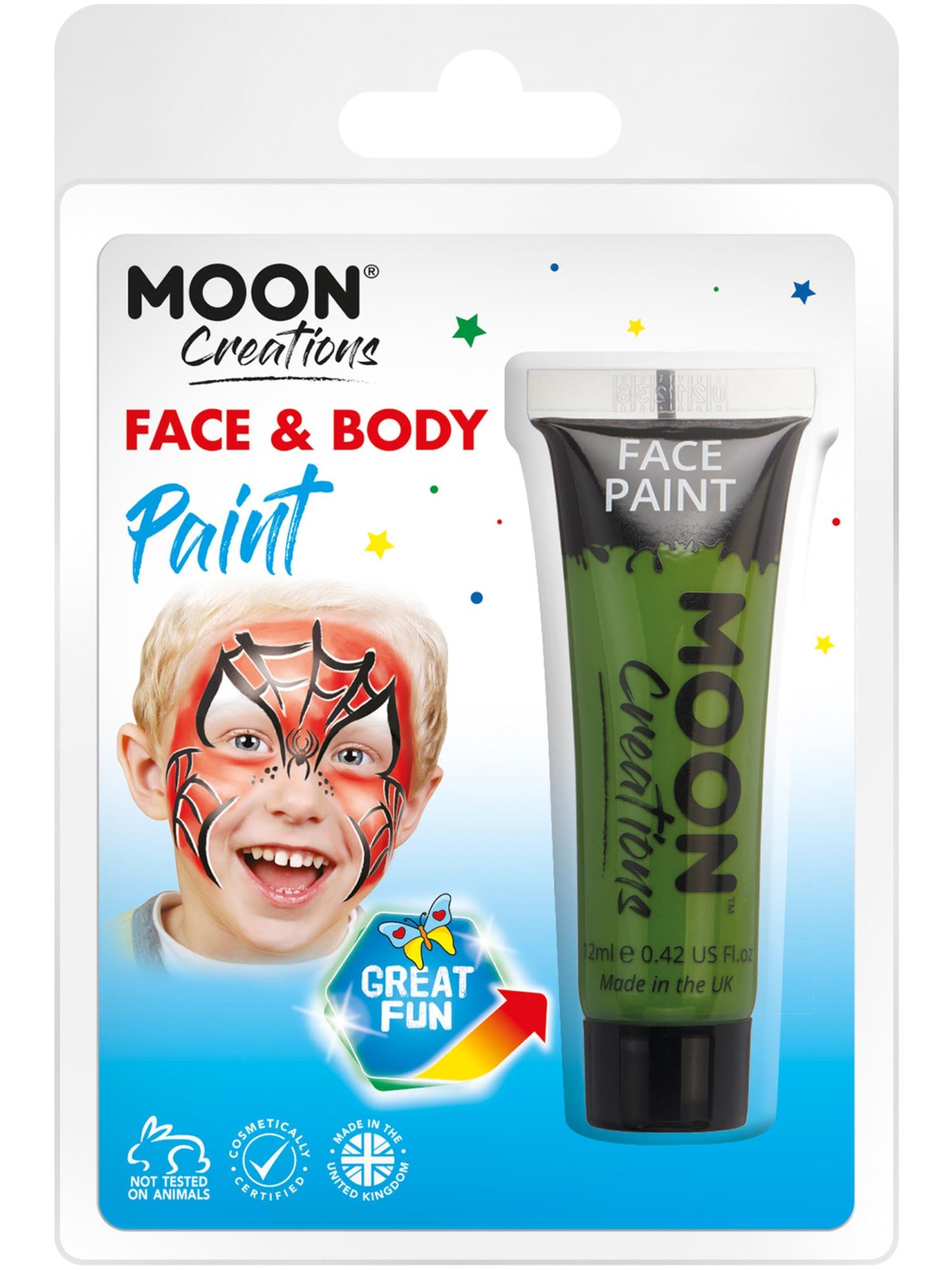 Smiffys Moon Creations Face & Body Paint, Green CD für Unisex