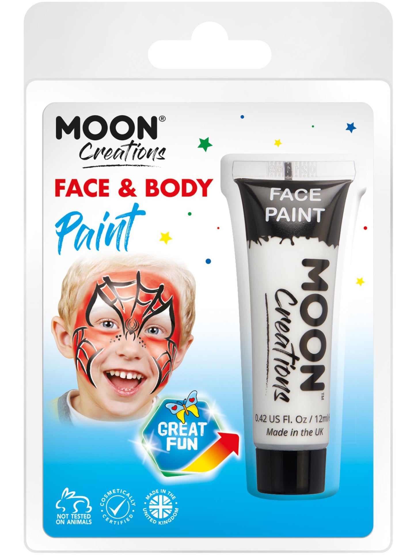 Smiffys Moon Creations Face & Body Paint, White CD für Unisex