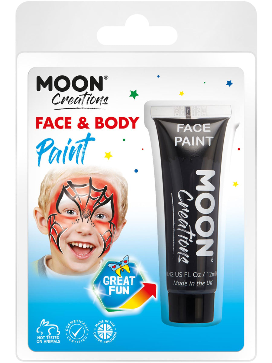 Smiffys Moon Creations Face & Body Paint, Black CD für Unisex