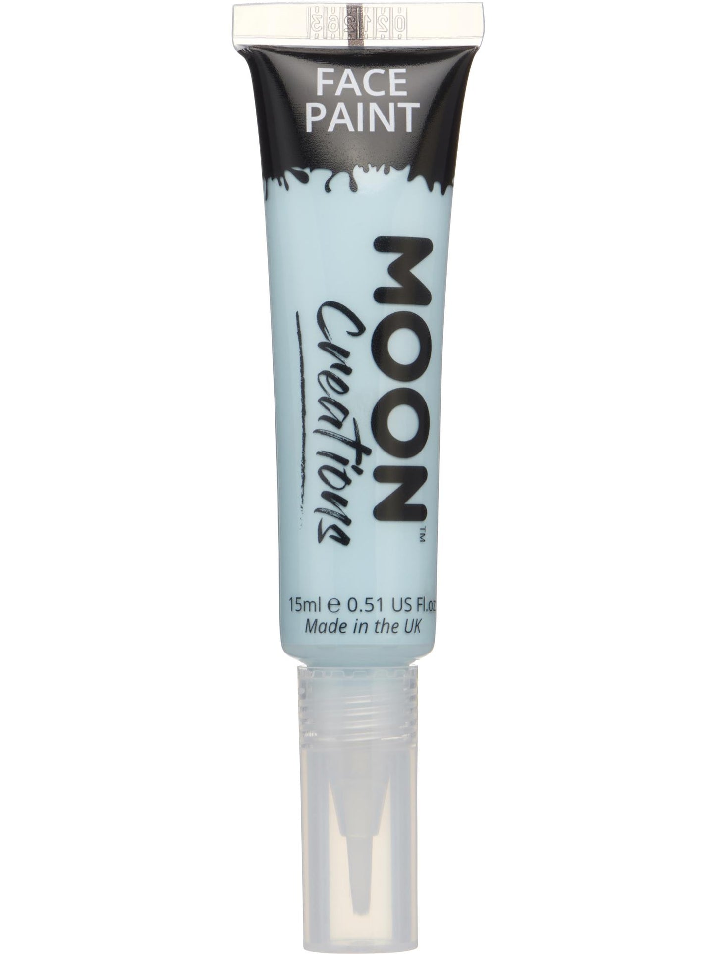 Smiffys Moon Creations Face & Body Paint Light Blue 15 ml mit Brush Applicator