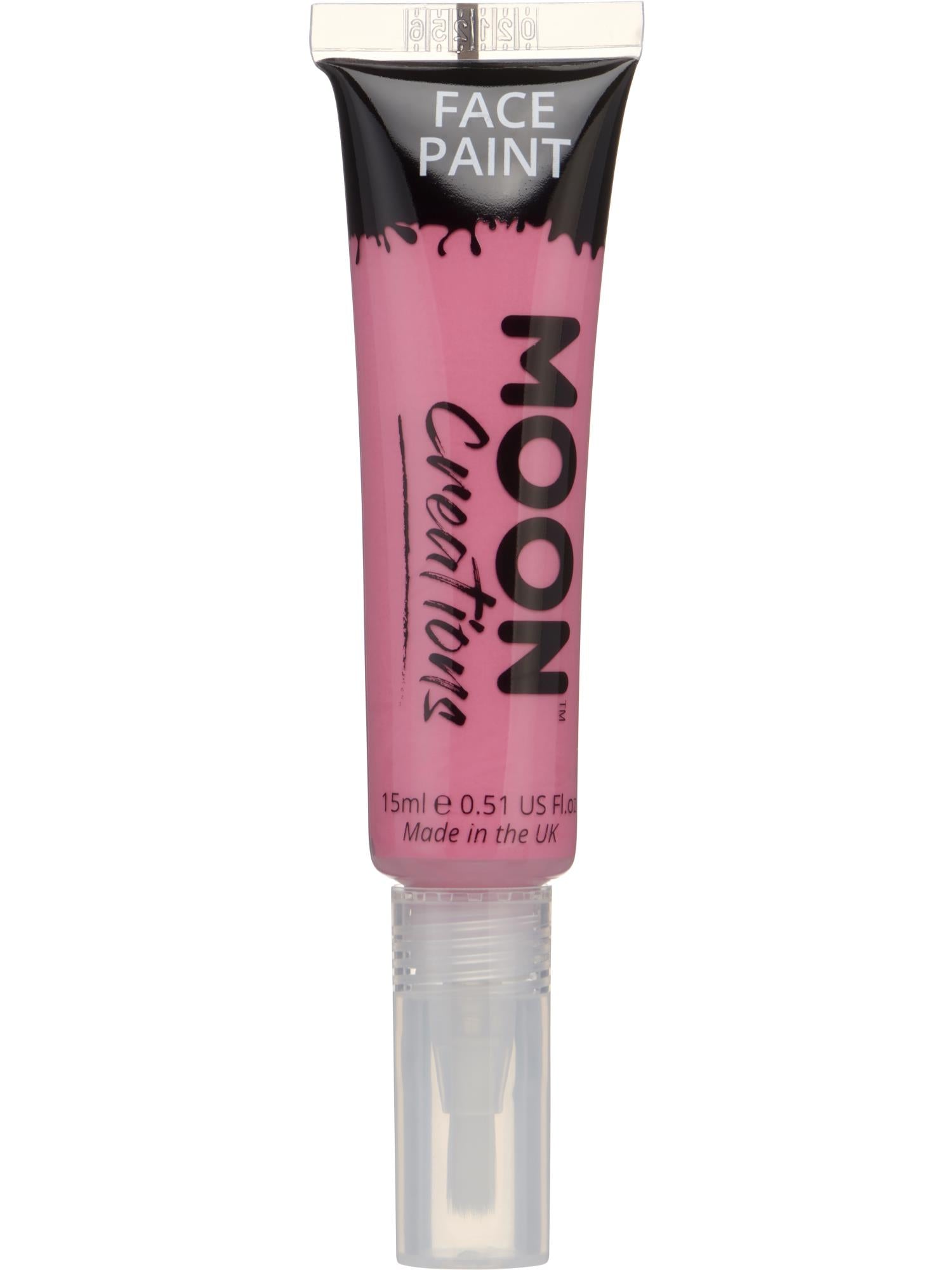 Smiffys Moon Creations Face & Body Paint Bright Pink 15 ml mit Pinsel