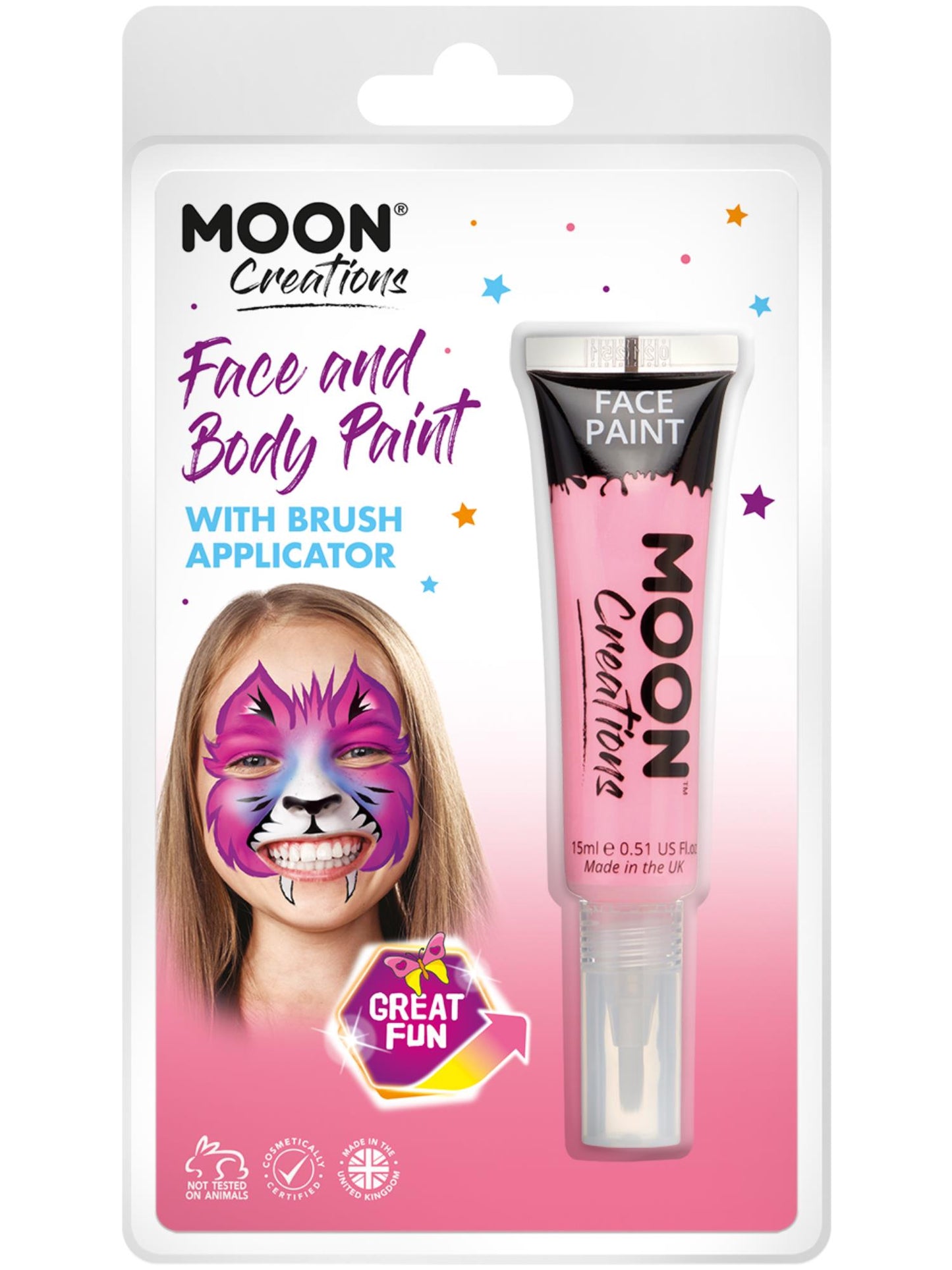 Smiffys Moon Creations Face & Body Paints, Pink CD für Unisex