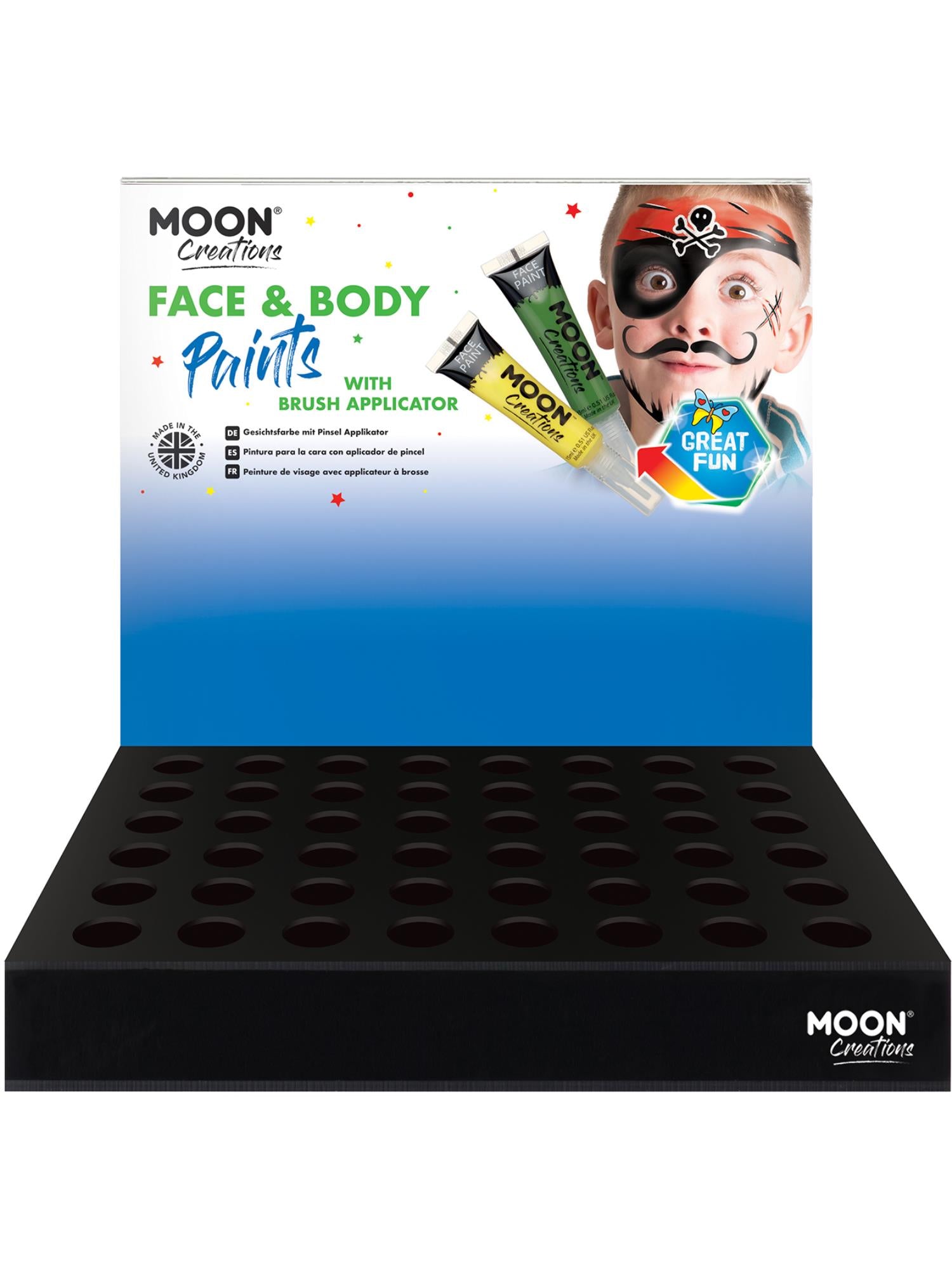 Smiffys Moon Creations Face & Body Paints mit Pinselapplikator