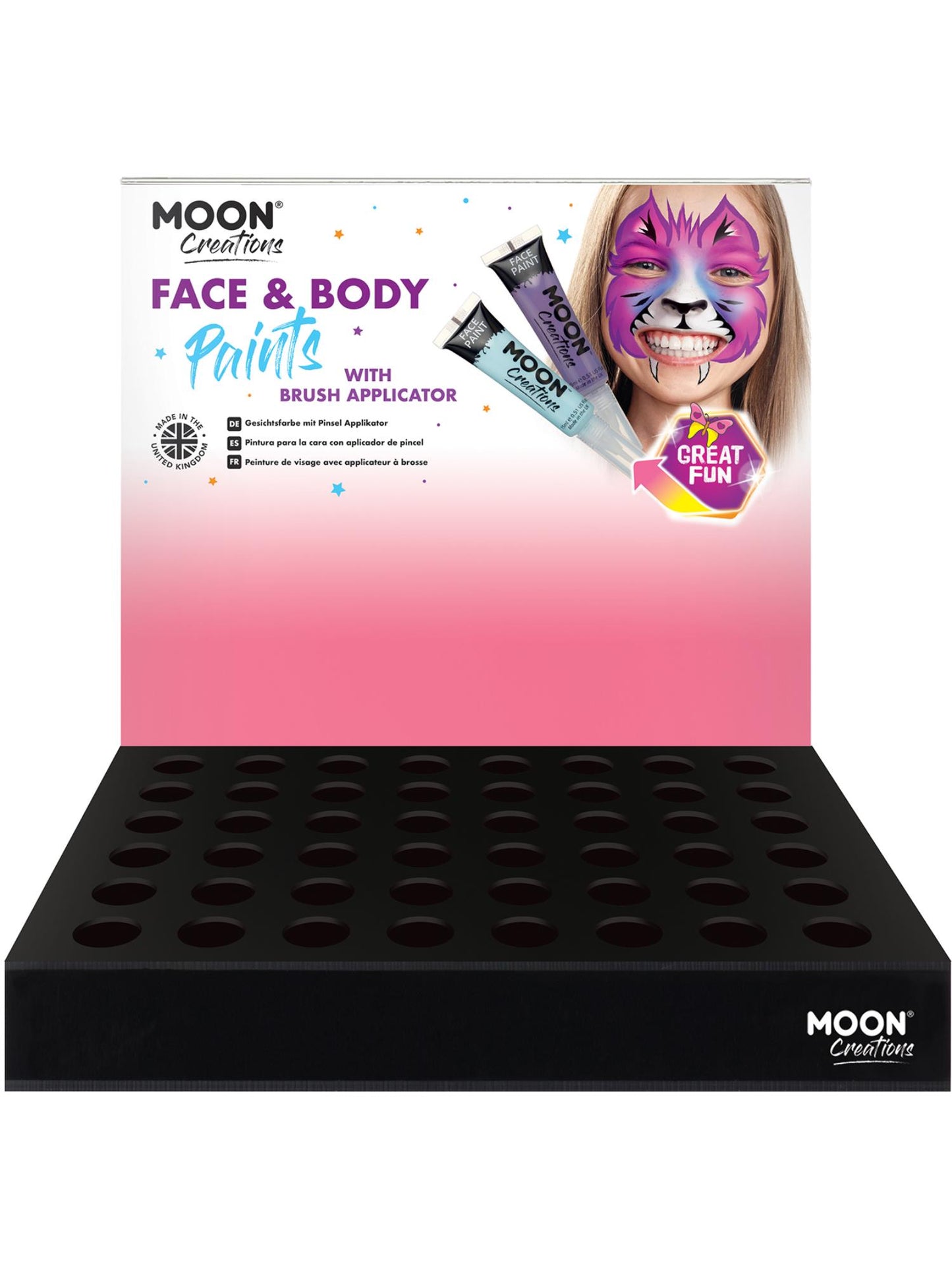 Smiffys Moon Creations Face & Body Paints mit Pinsel-Applikator