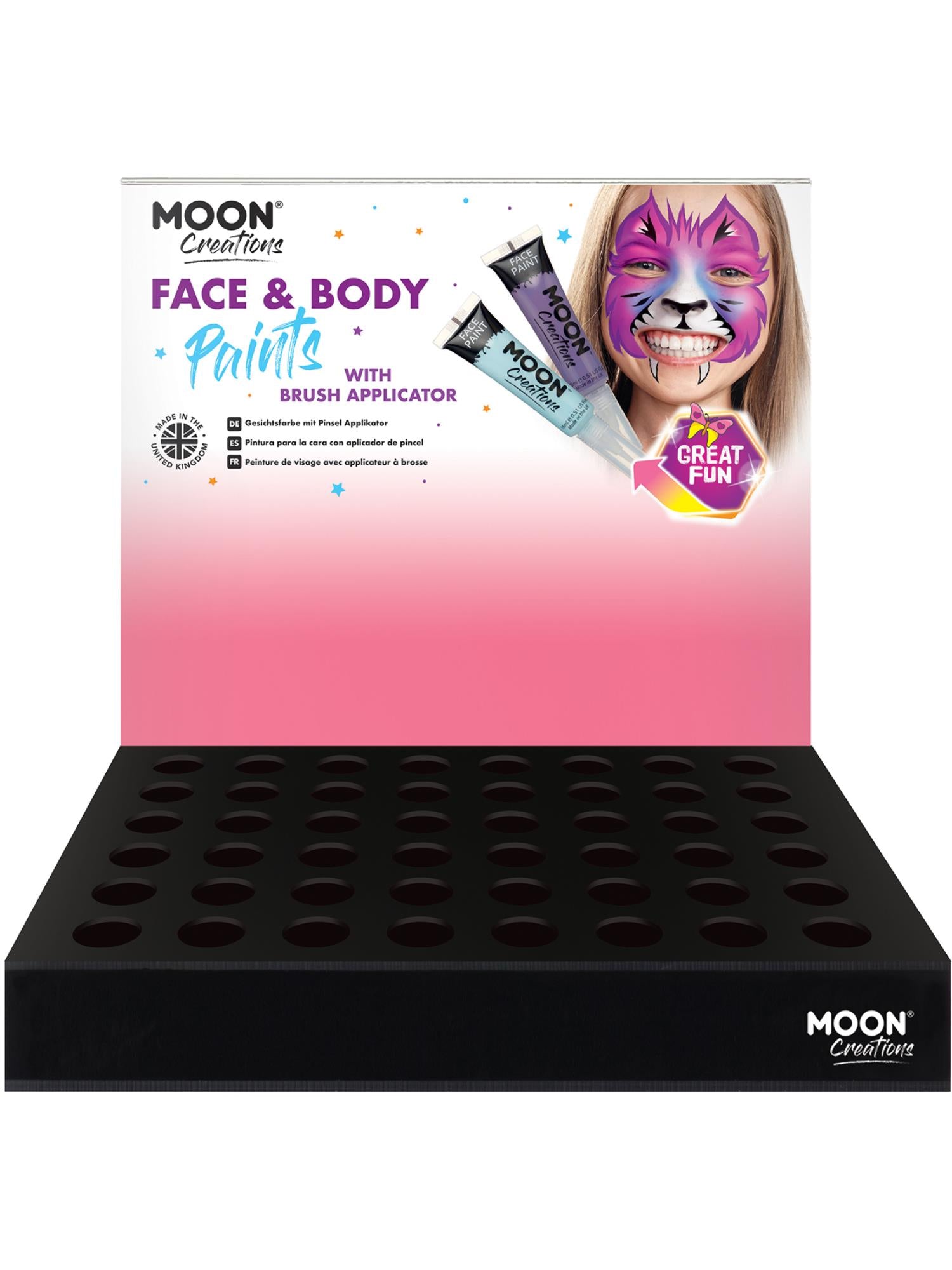 Smiffys Moon Creations Face & Body Paints mit Pinsel-Applikator