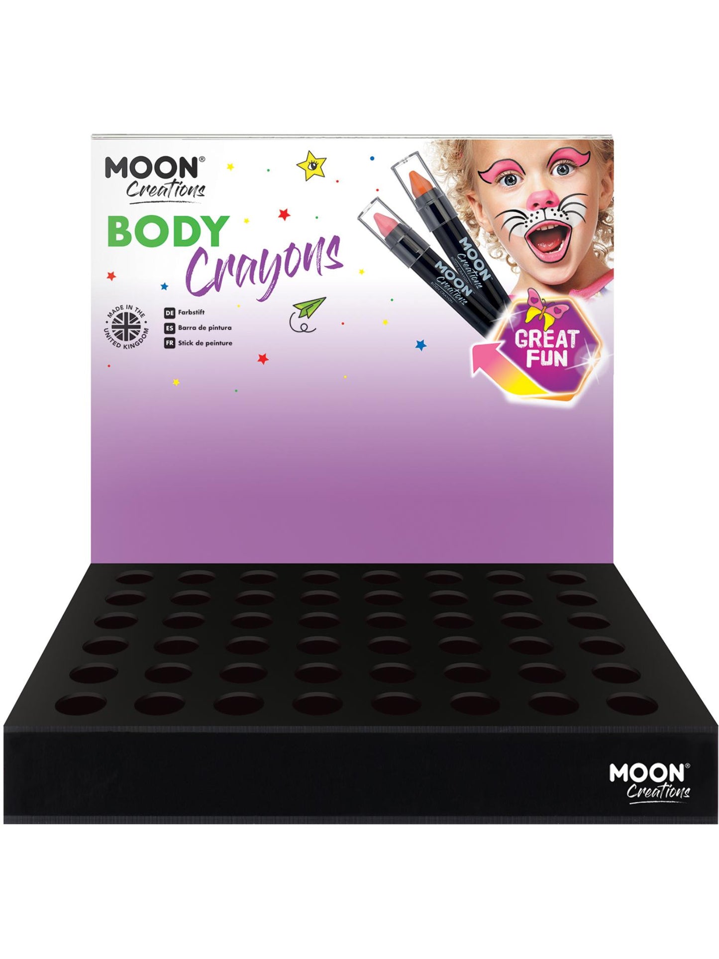 Smiffys Moon Creations Body Crayons Körpermalstifte für Erwachsene