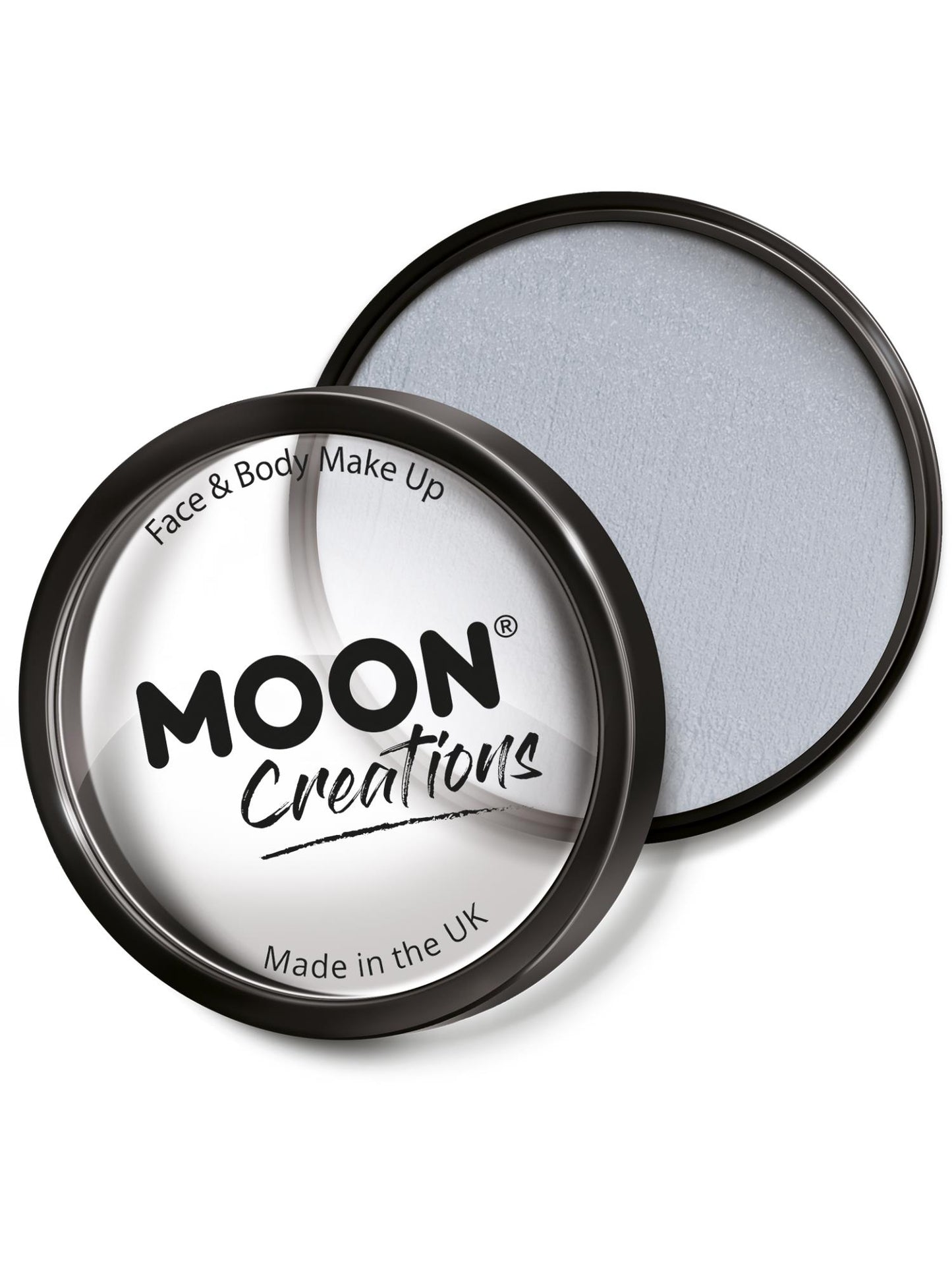 Smiffys Moon Creations Pro Face Paint Cake Pot Gesichtsschminke Light Grey 36 g