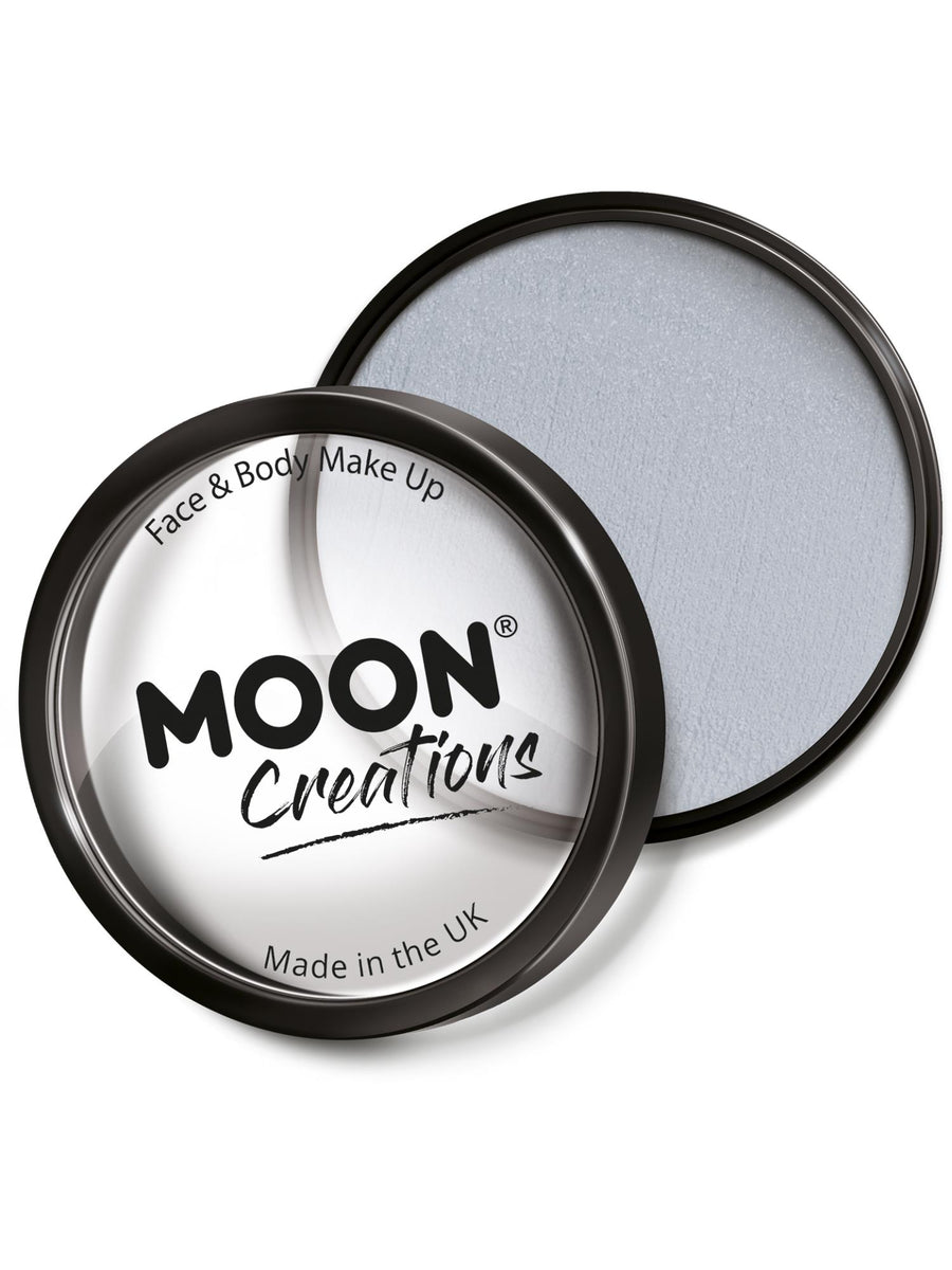 Smiffys Moon Creations Pro Face Paint Cake Pot Gesichtsschminke Light Grey 36 g