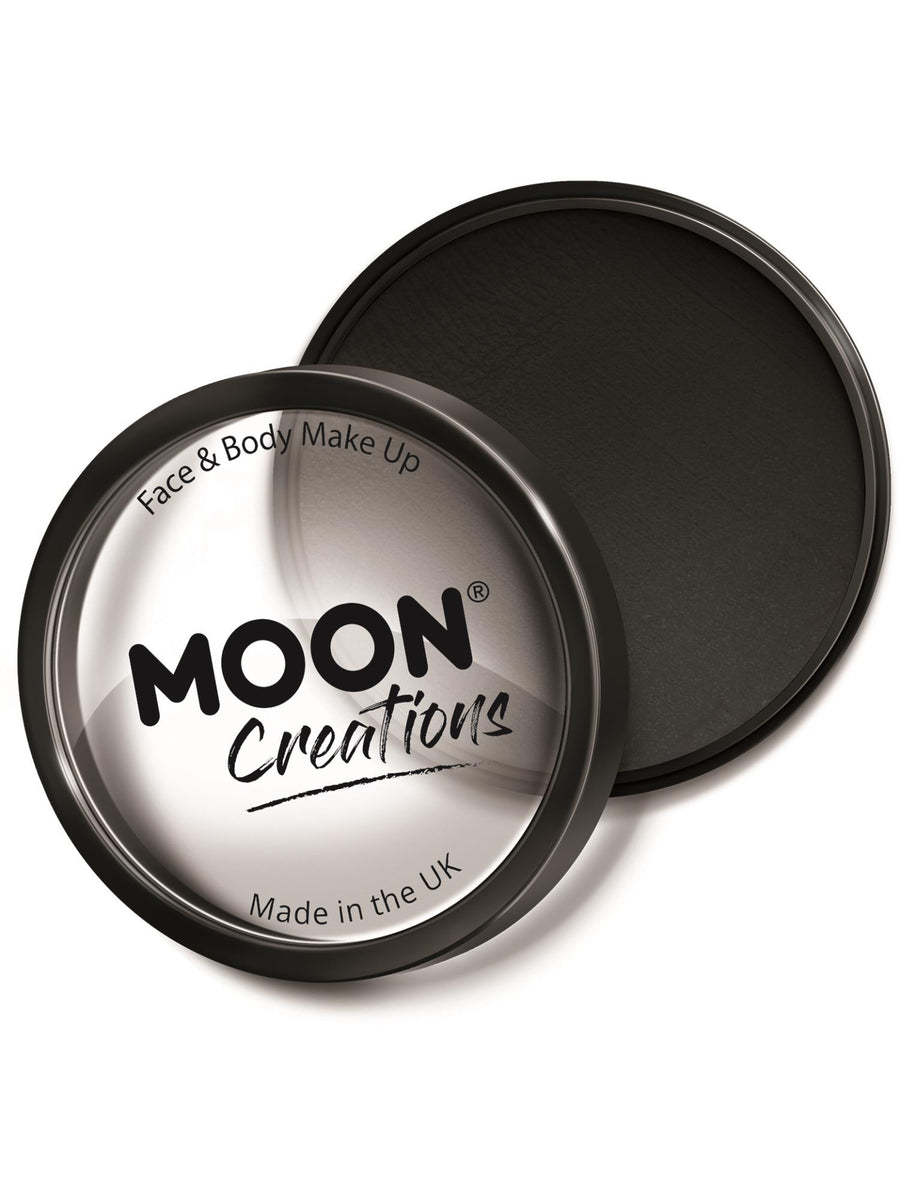 Smiffys Moon Creations Pro Face Paint Cake Pot Black schwarze Gesichtsschminke 36 g