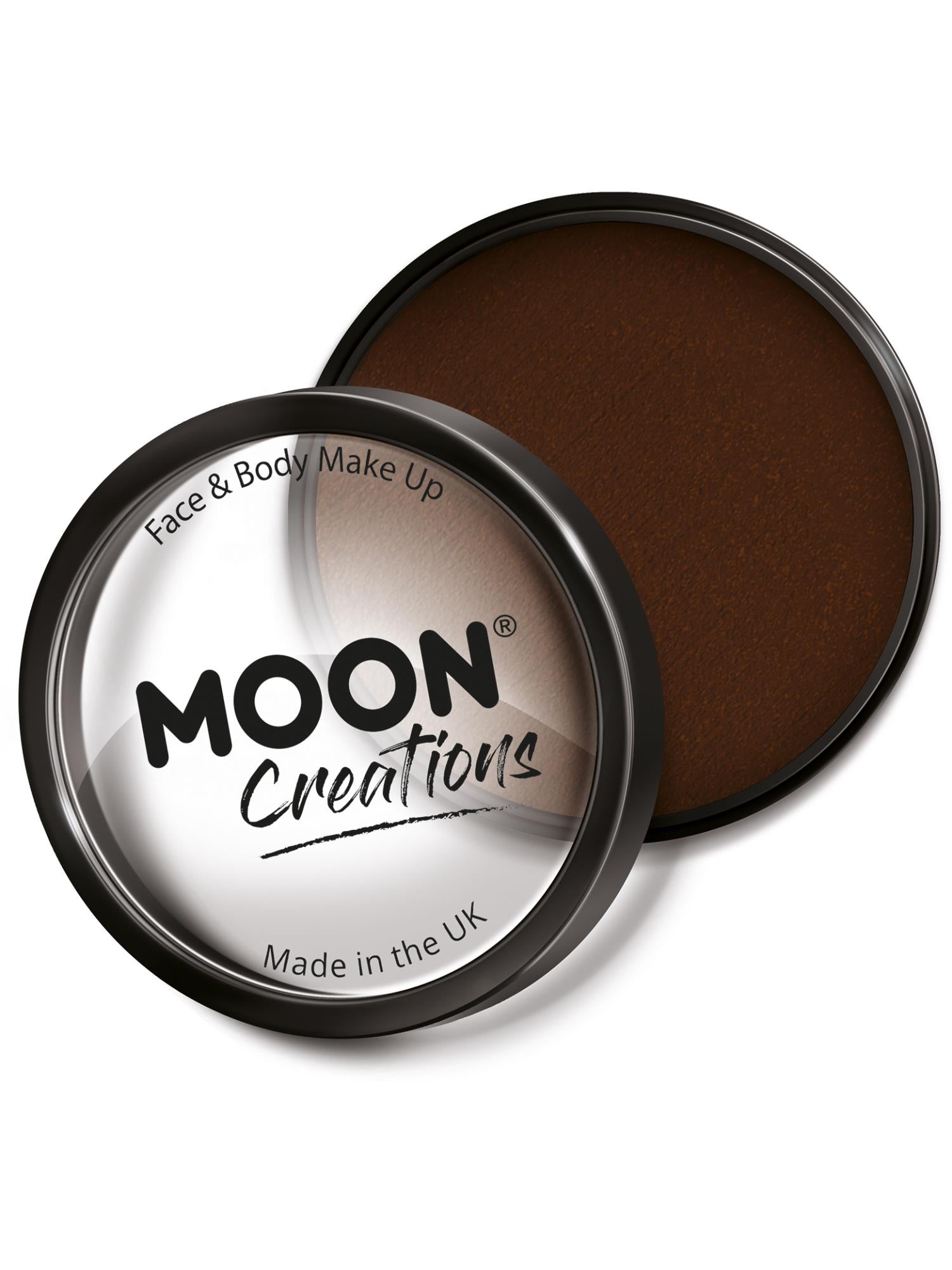 Smiffys Moon Creations Pro Face Paint Cake Pot Dark Brown 36 g