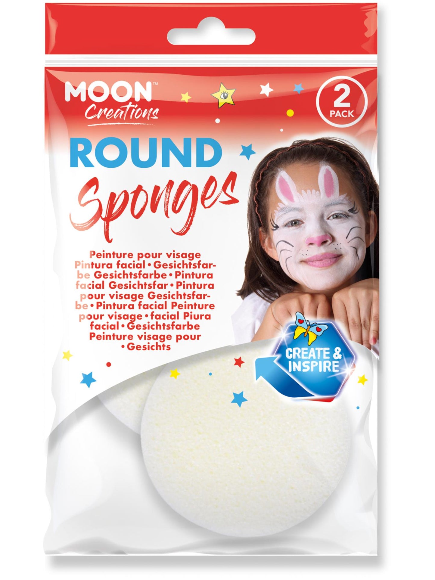 Smiffys Moon Creations Round Sponge, CD für Unisex