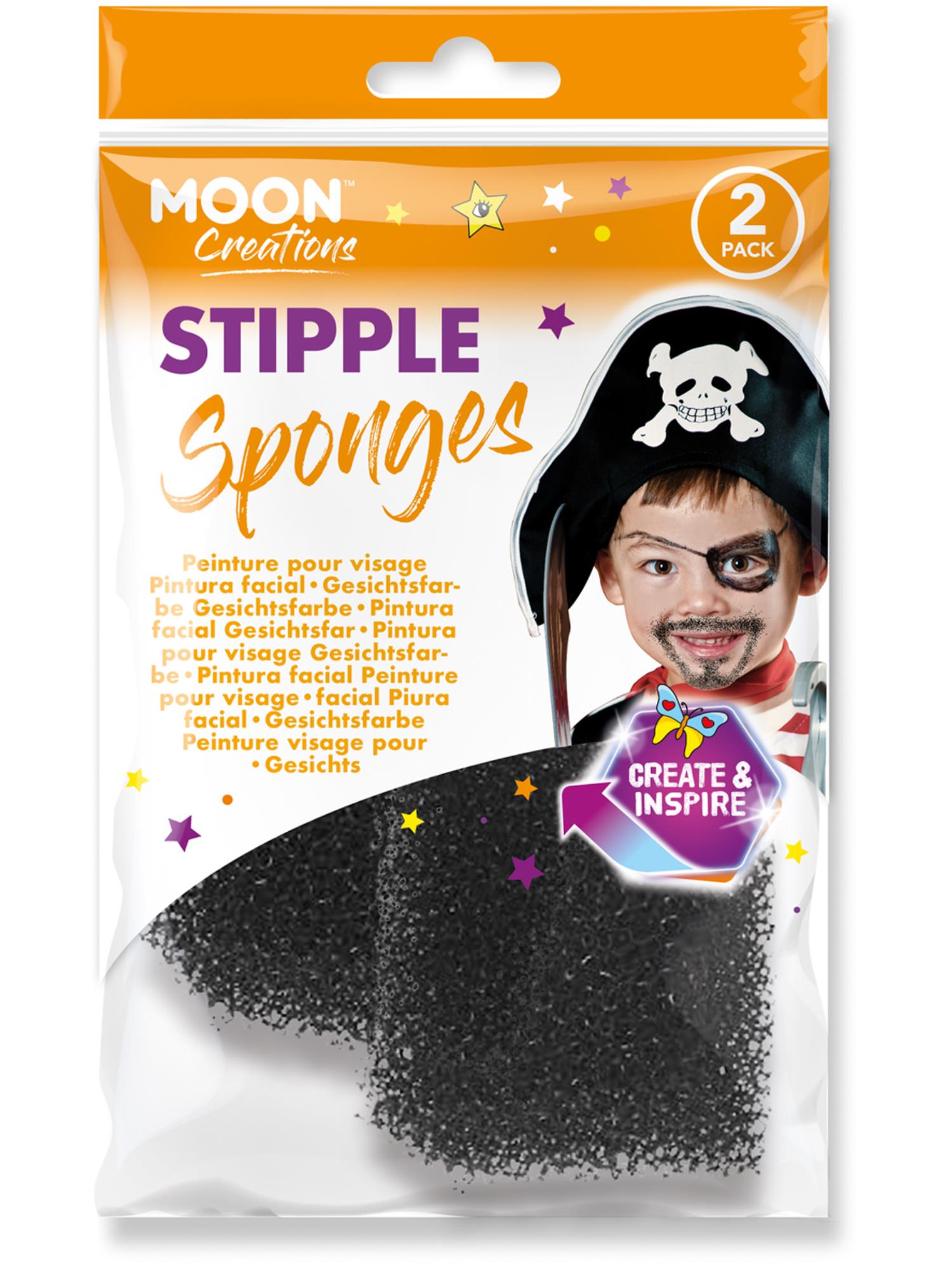 Smiffys Moon Creations Stipple Sponge Schminkschwamm 2er-Pack