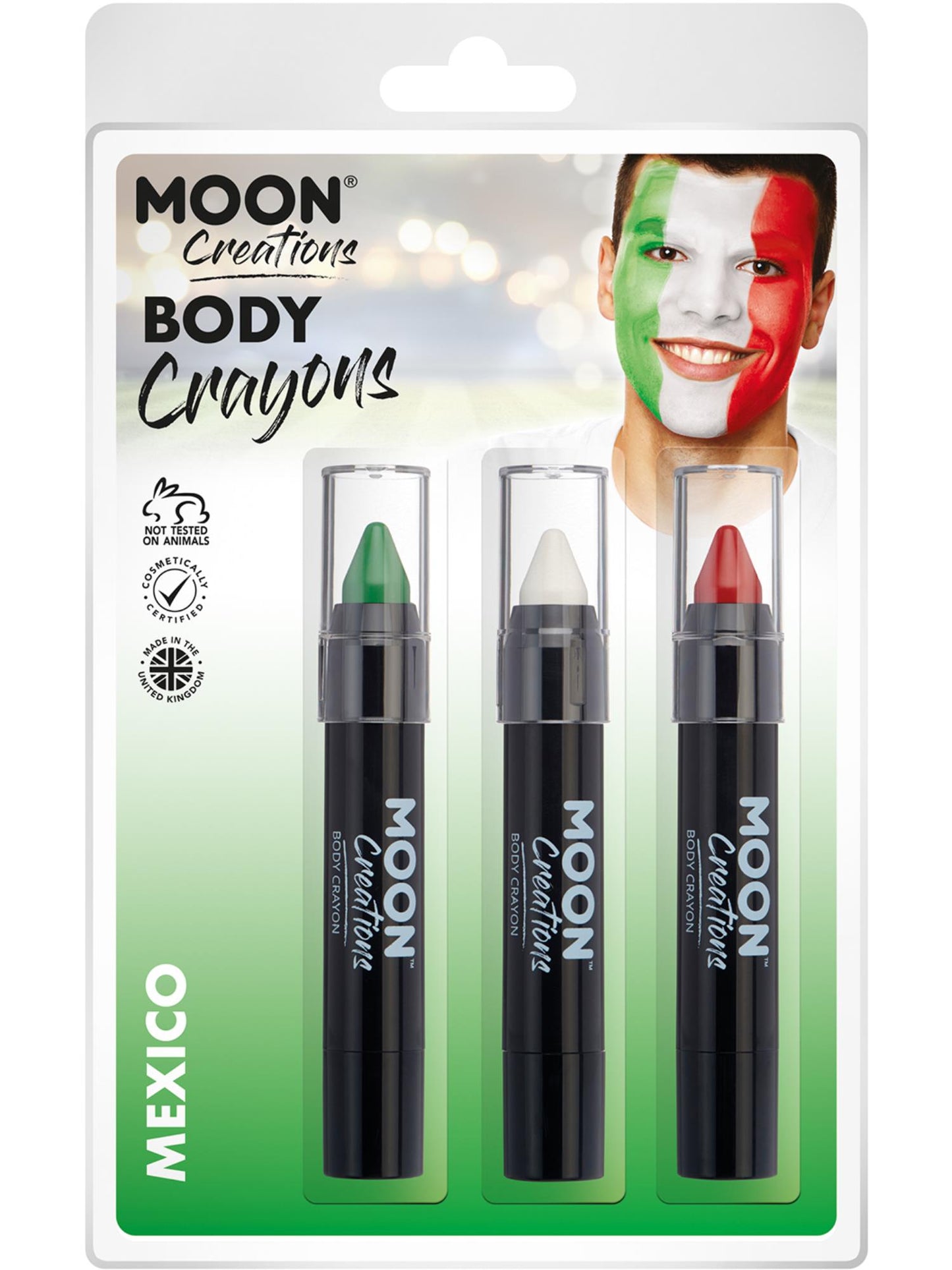 Smiffys Moon Creations Body Crayons, CD für Unisex