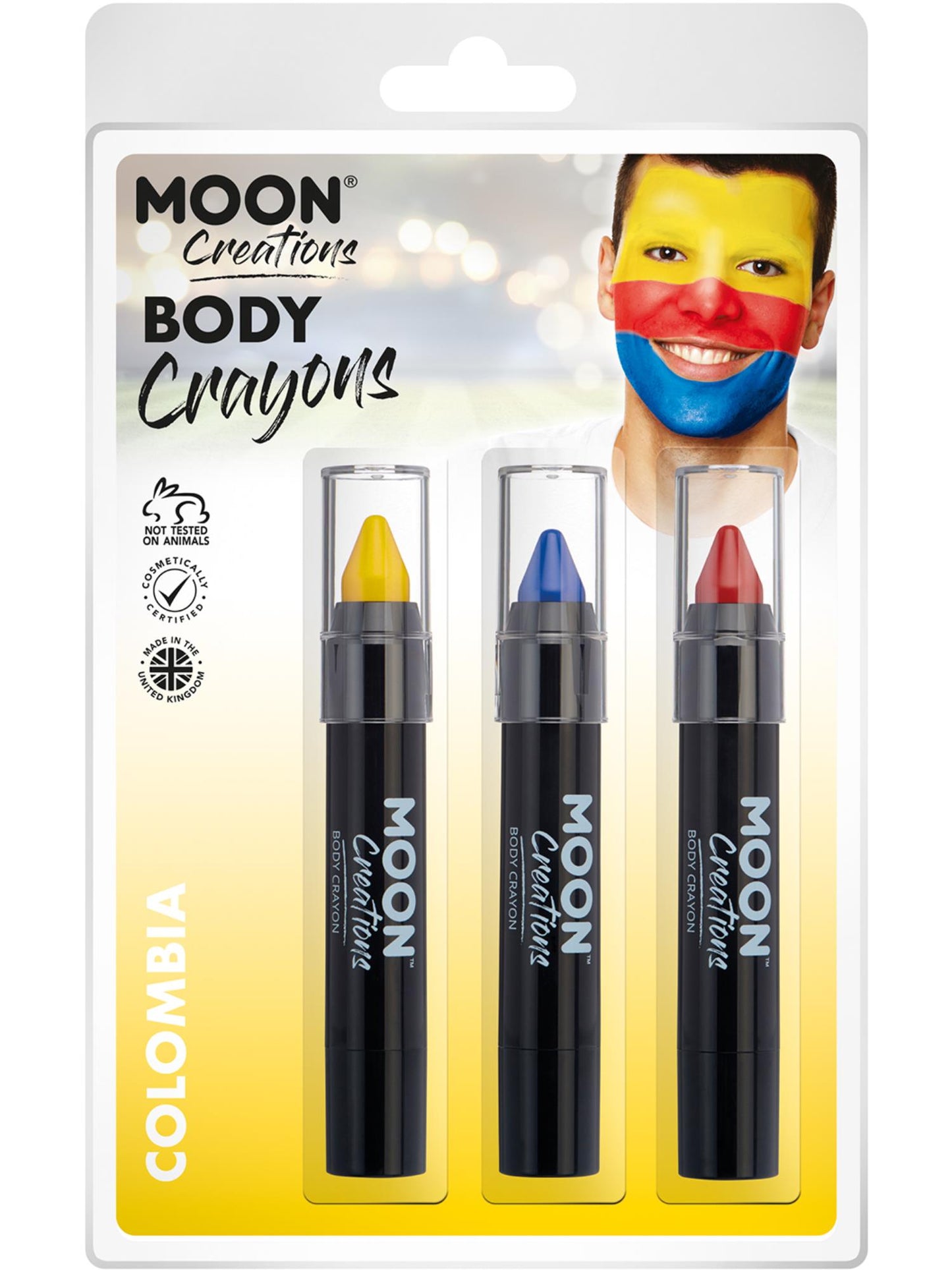 Smiffys Moon Creations Body Crayons, CD für Unisex