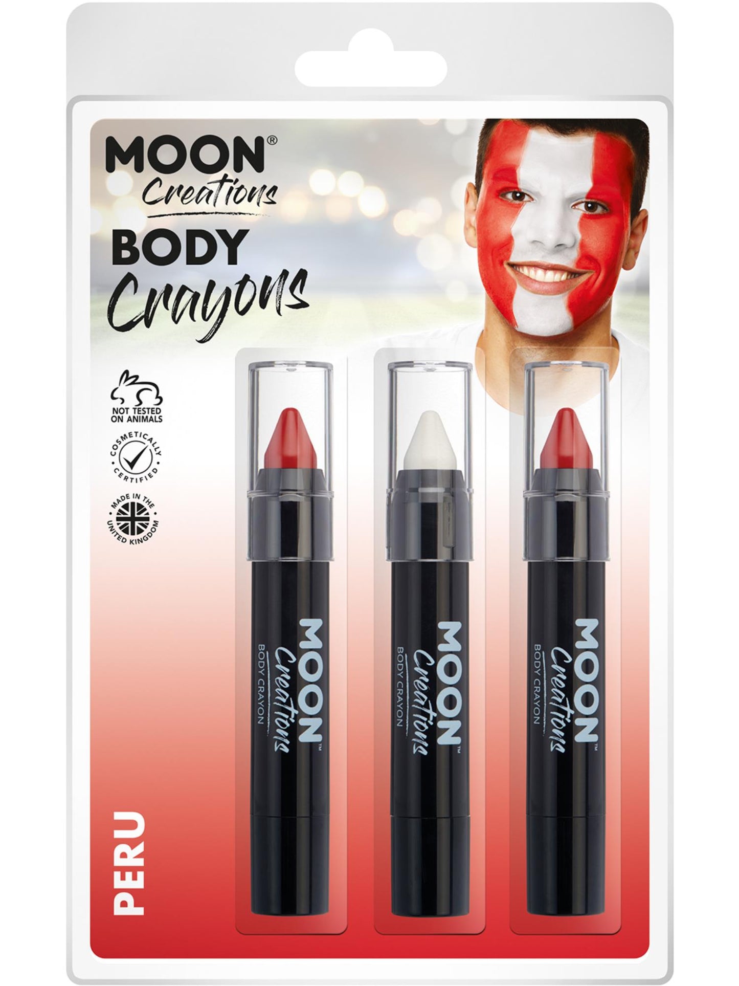 Smiffys Moon Creations Body Crayons, CD für Unisex