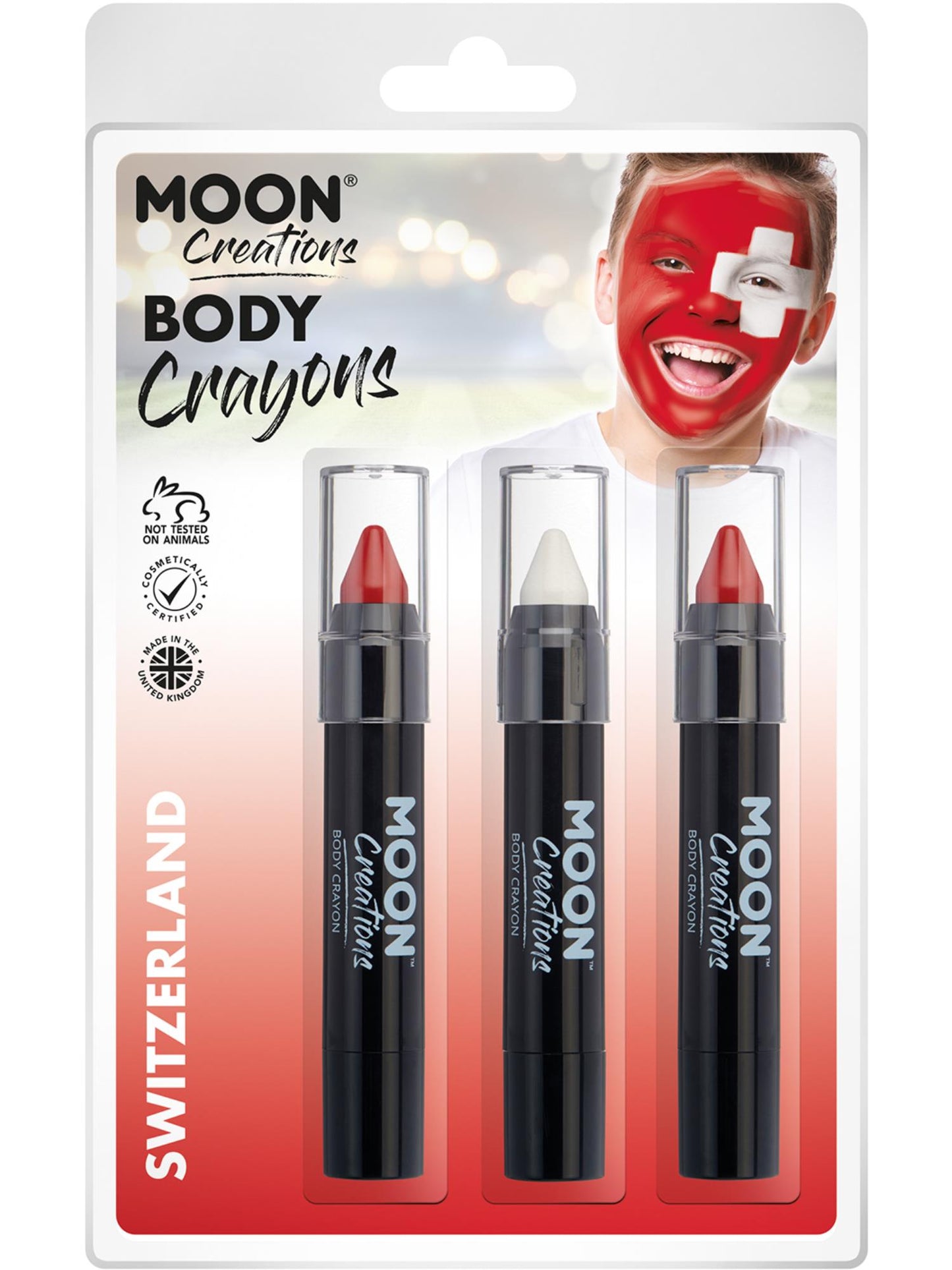 Smiffys Moon Creations Body Crayons, CD für Unisex