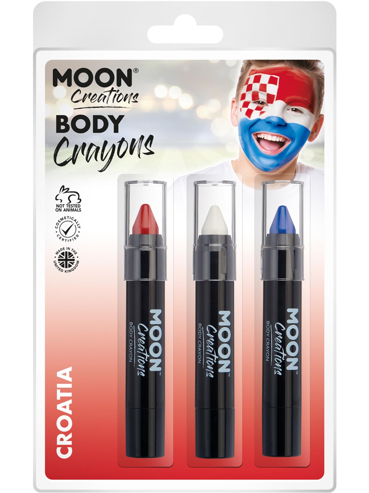Smiffys Moon Creations Body Crayons, CD für Unisex