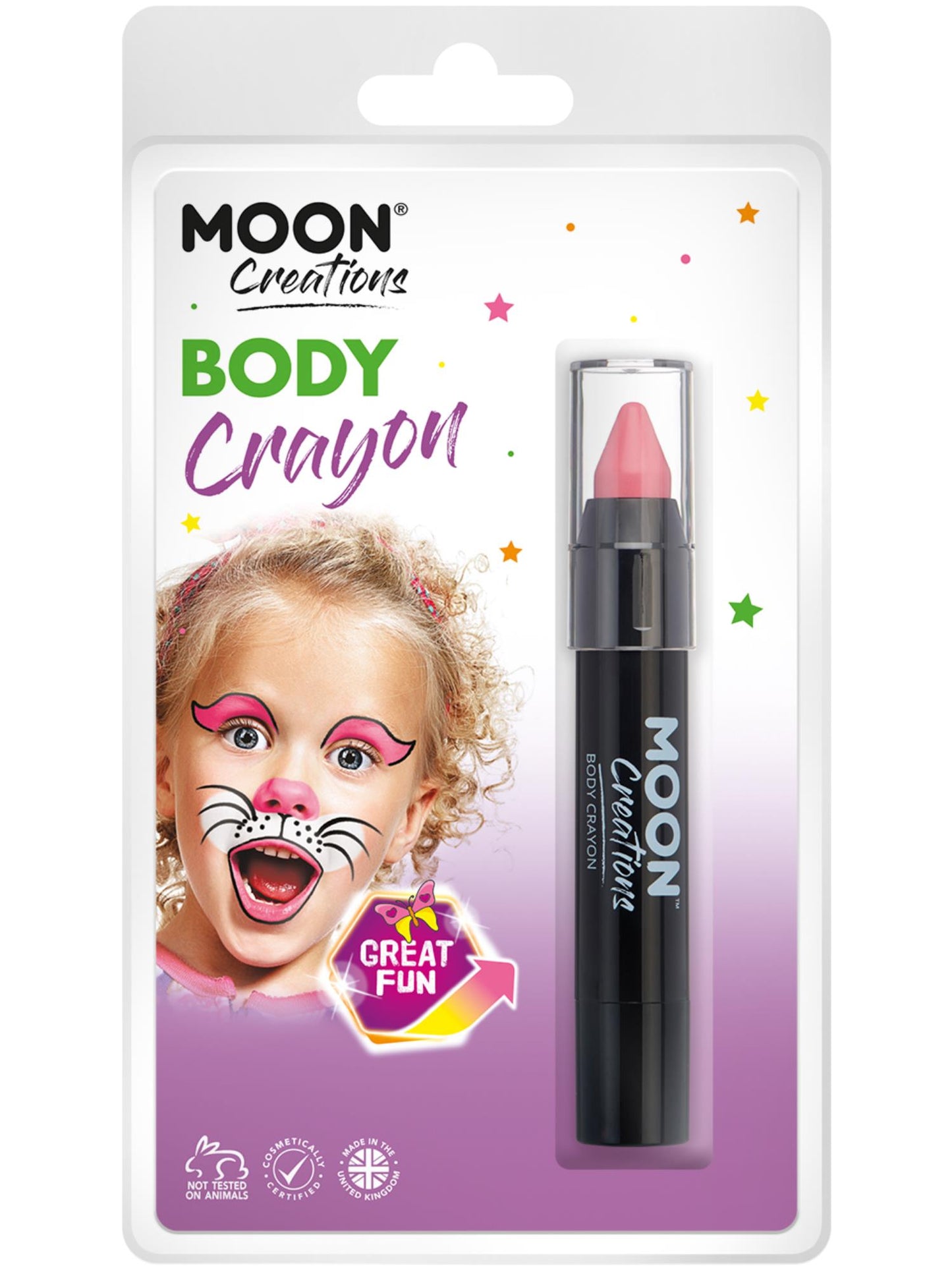 Smiffys Moon Creations Body Crayons Pink Körpermalstifte für Erwachsene