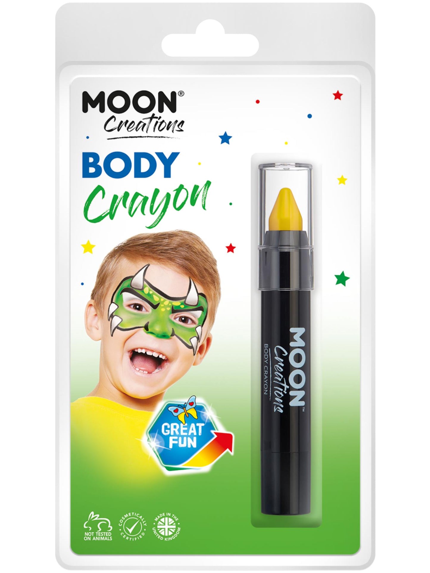 Smiffys Moon Creations Body Crayons Gelb für Körperbemalung