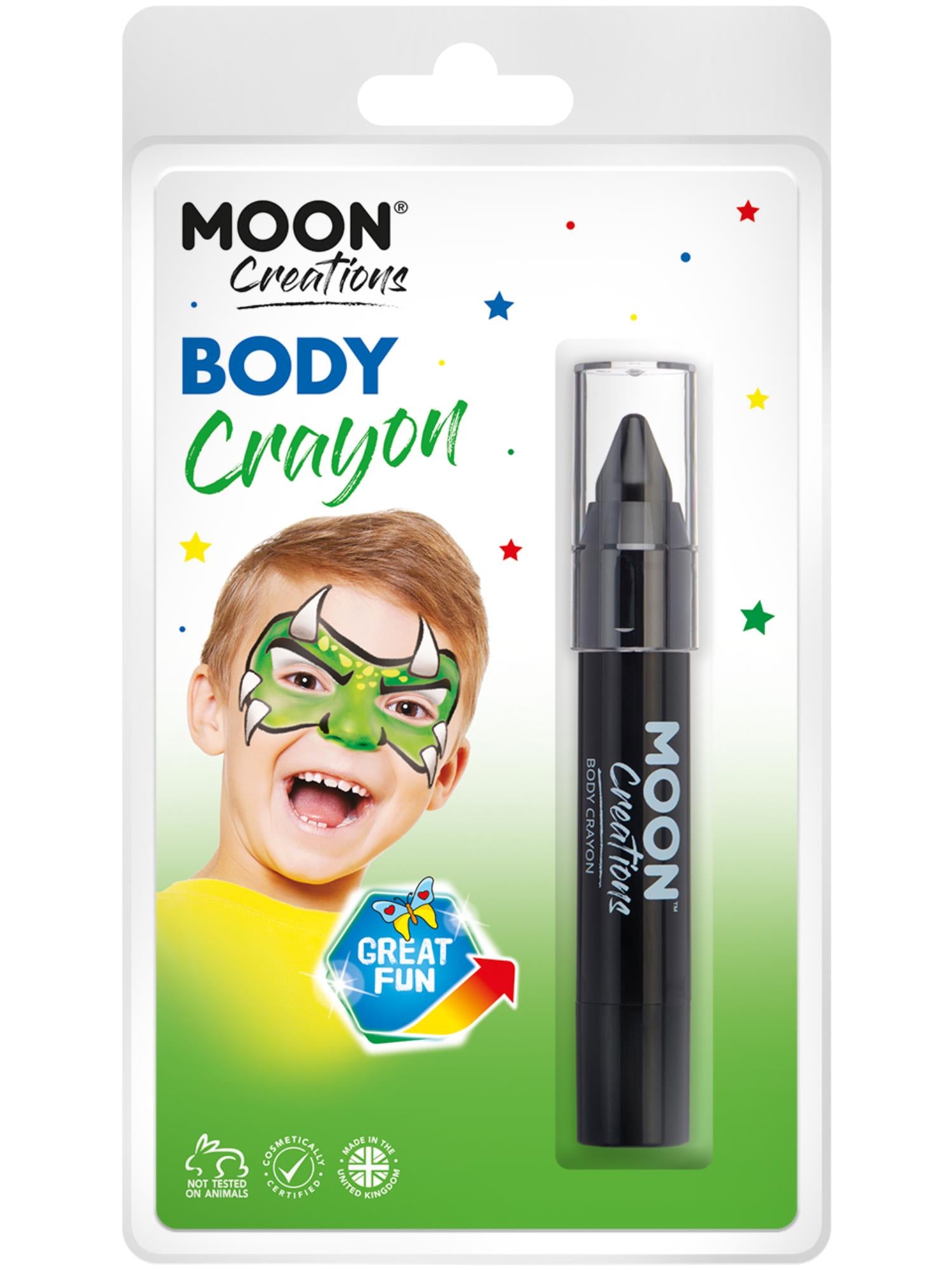 Smiffys Moon Creations Body Crayons Black schwarze Körperschminke